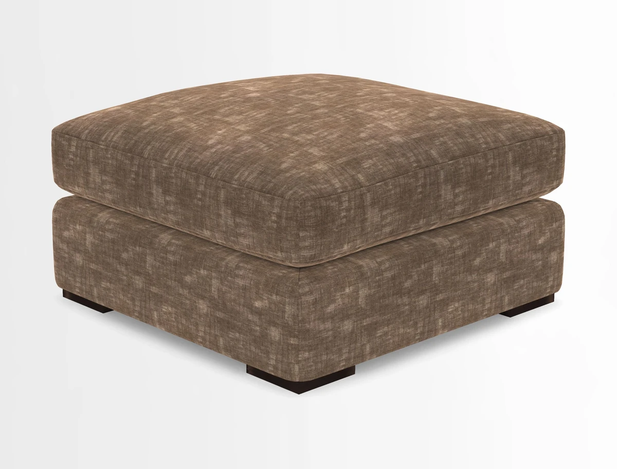 Stockbridge Combi Footstool in Two Tone Plain Biscuit