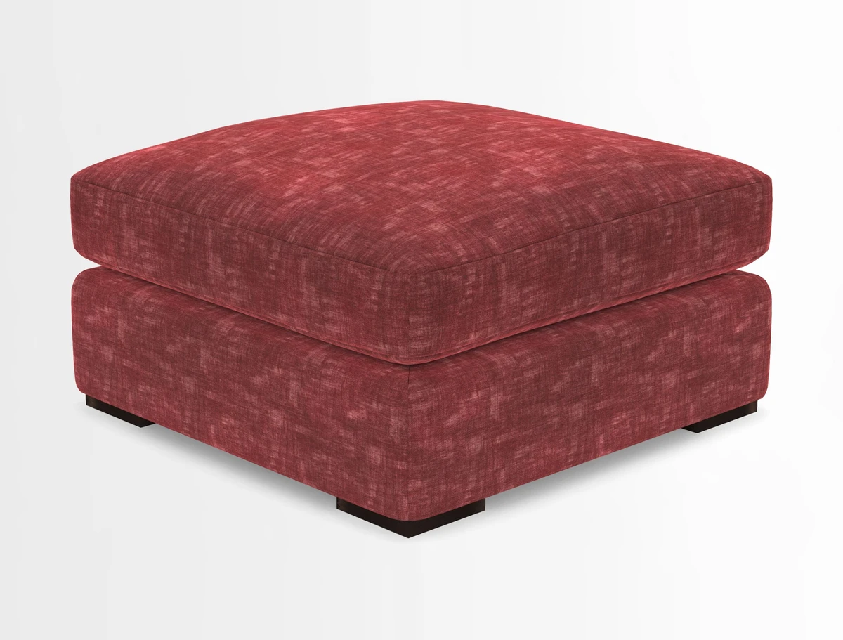 Stockbridge Combi Footstool in Two Tone Plain Biscuit