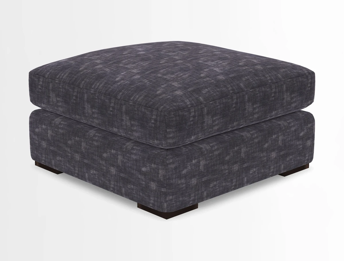 Stockbridge Combi Footstool in Two Tone Plain Biscuit
