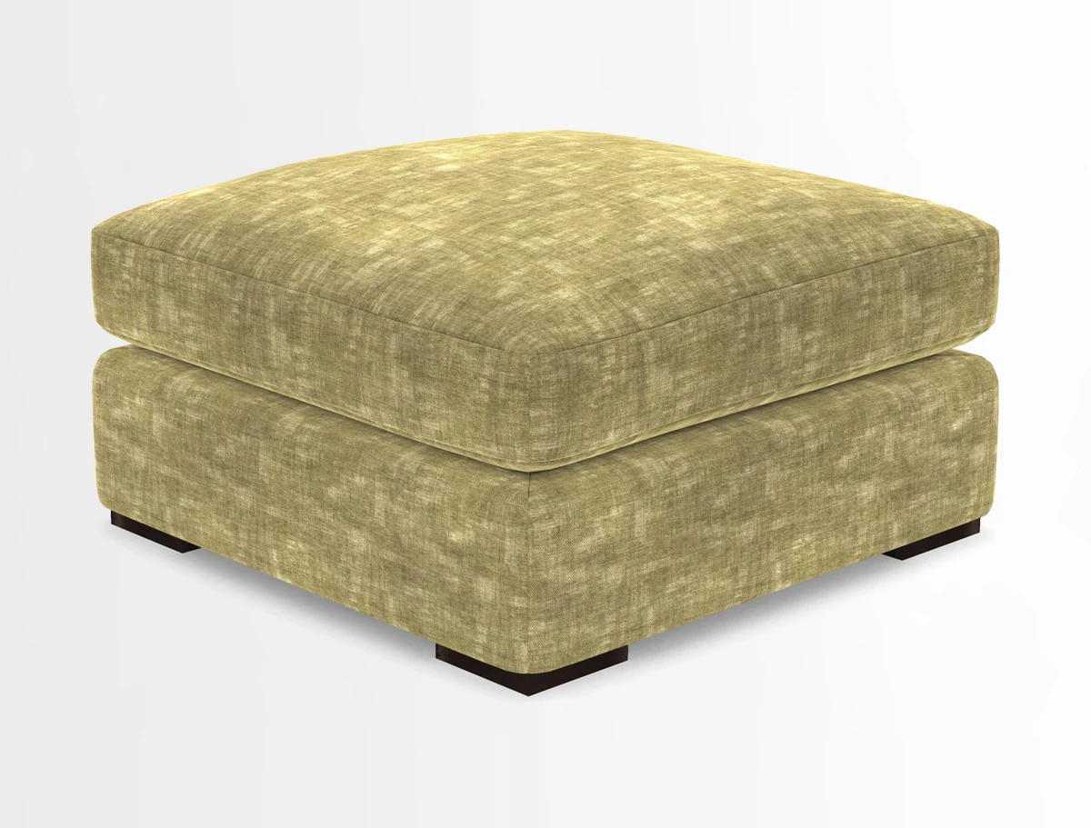 Stockbridge Combi Footstool in Two Tone Plain Biscuit