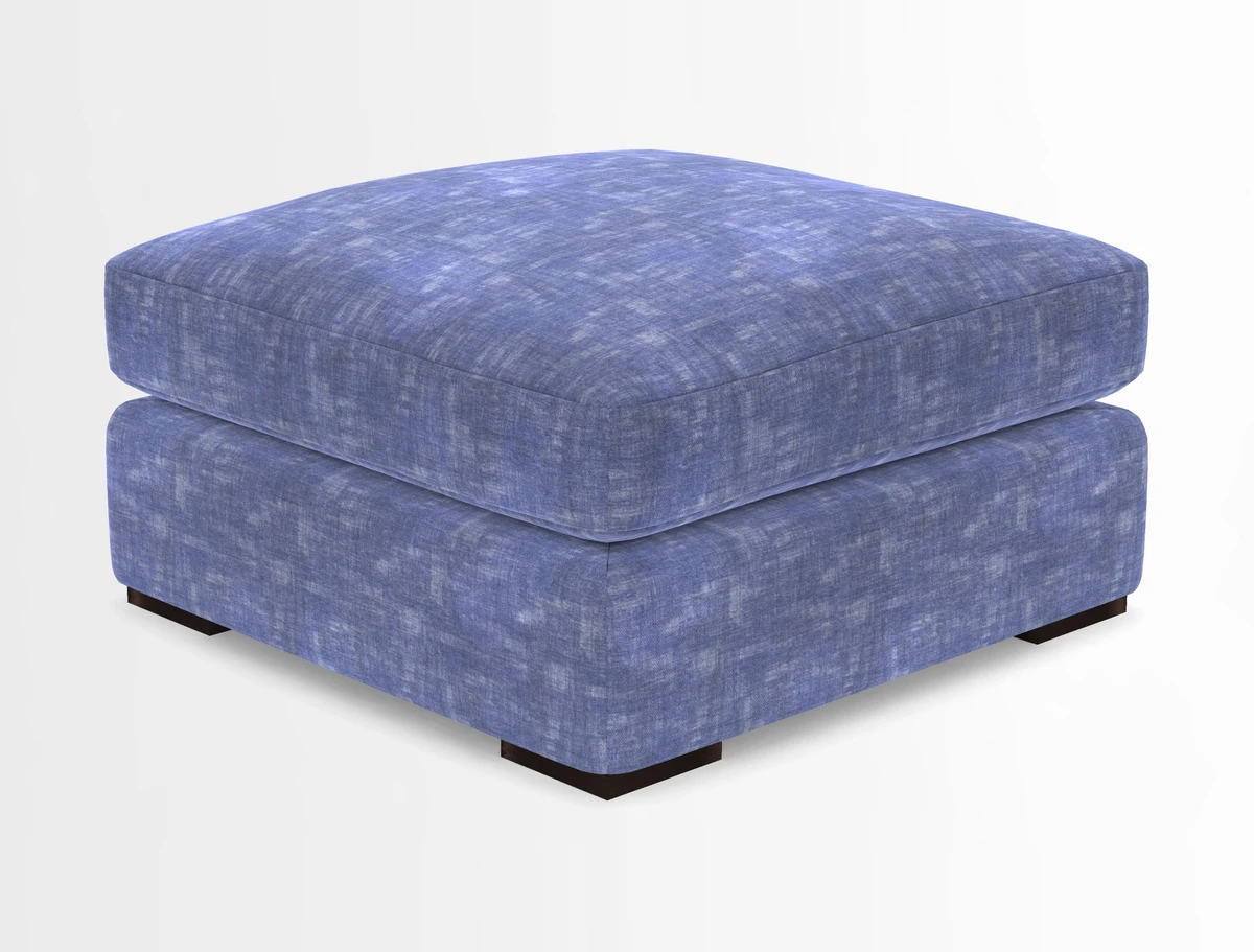 Stockbridge Combi Footstool in Two Tone Plain Biscuit