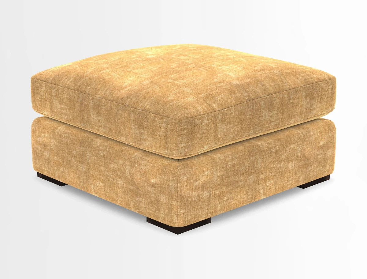 Stockbridge Combi Footstool in Two Tone Plain Biscuit