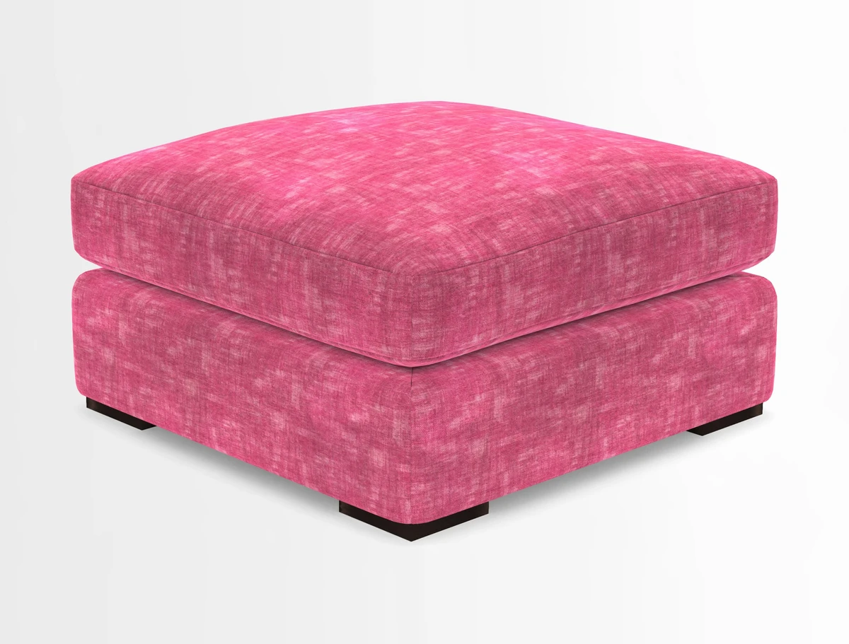 Stockbridge Combi Footstool in Two Tone Plain Biscuit