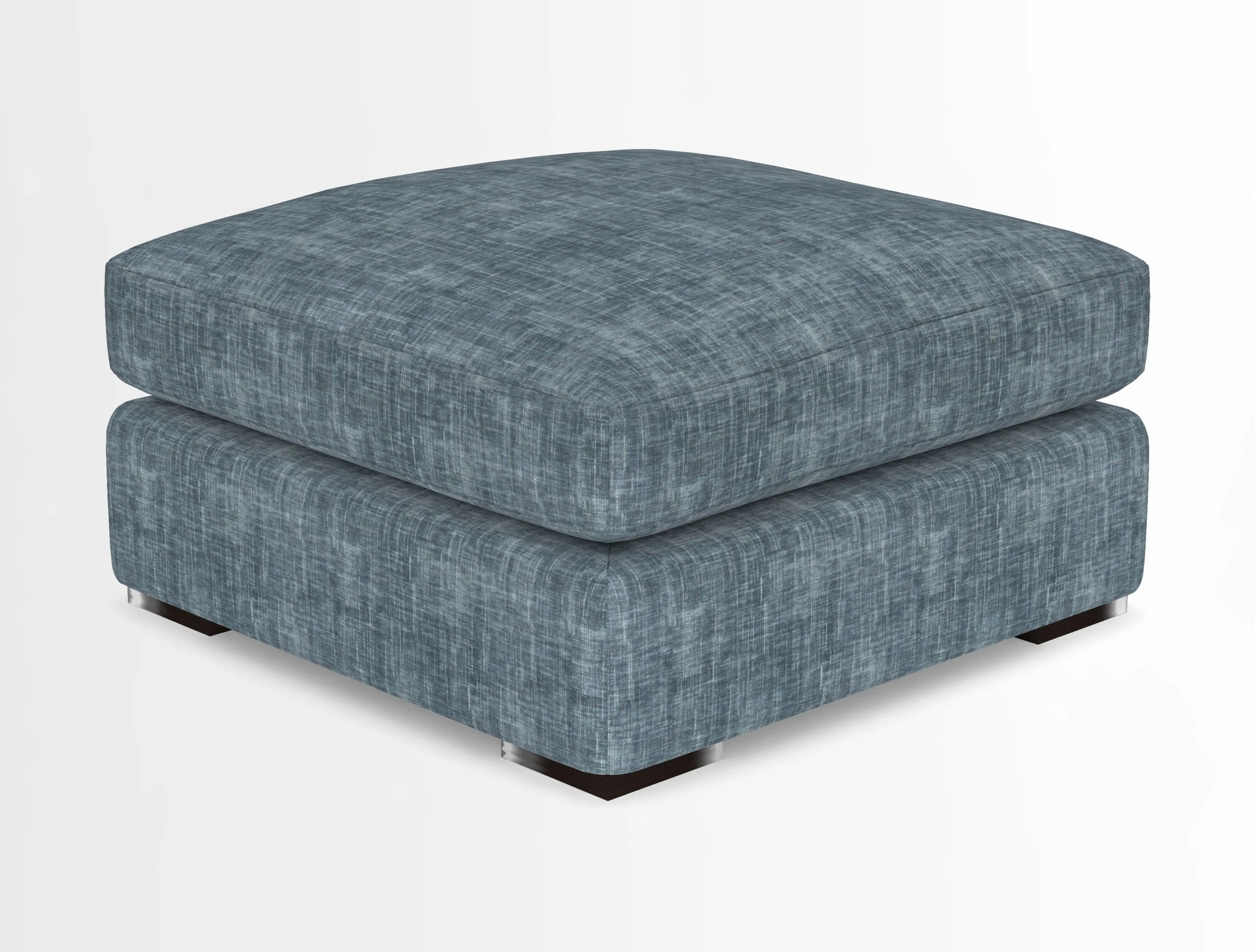 Stockbridge Combi Footstool in Two Tone Plain Biscuit