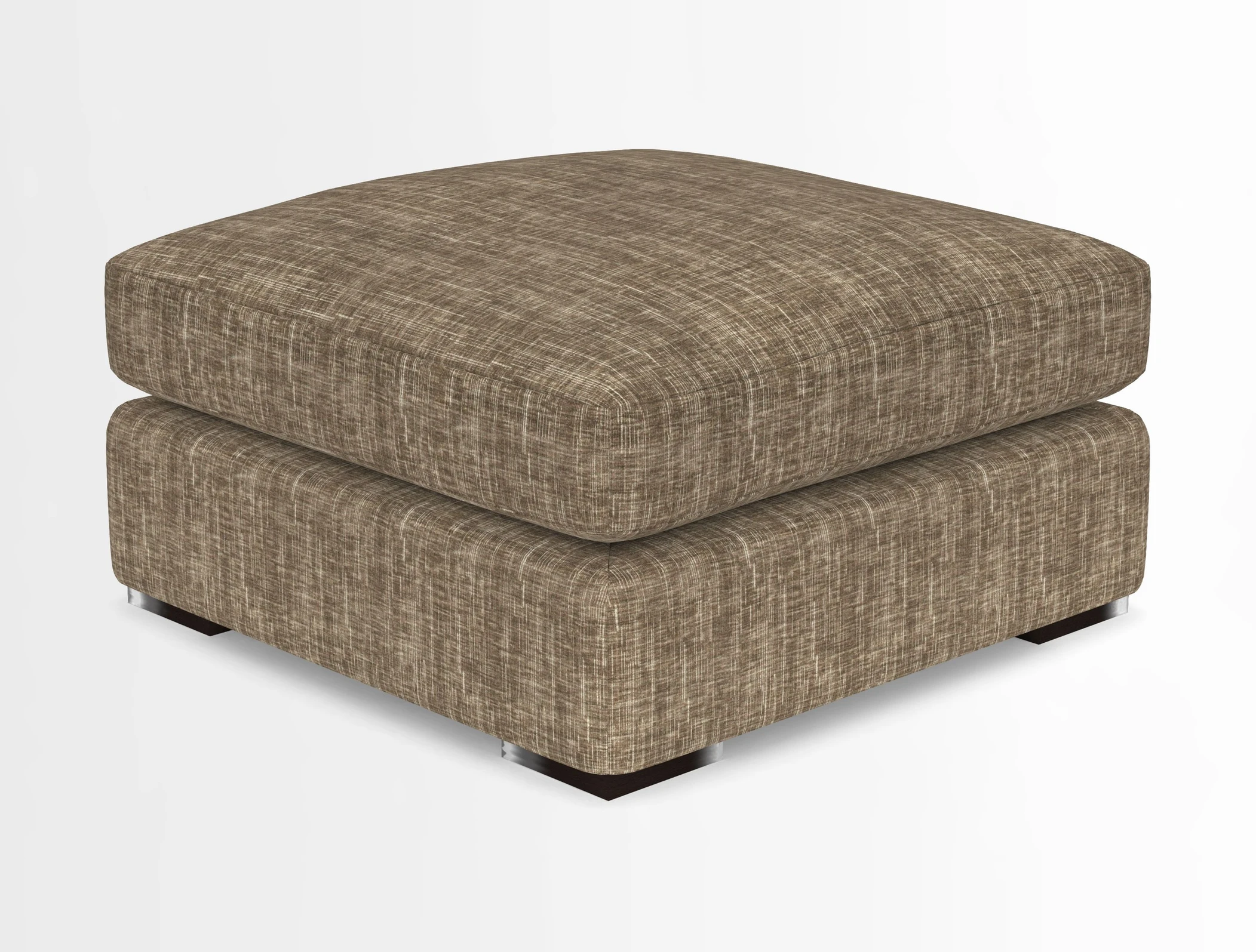 Stockbridge Combi Footstool in Two Tone Plain Biscuit