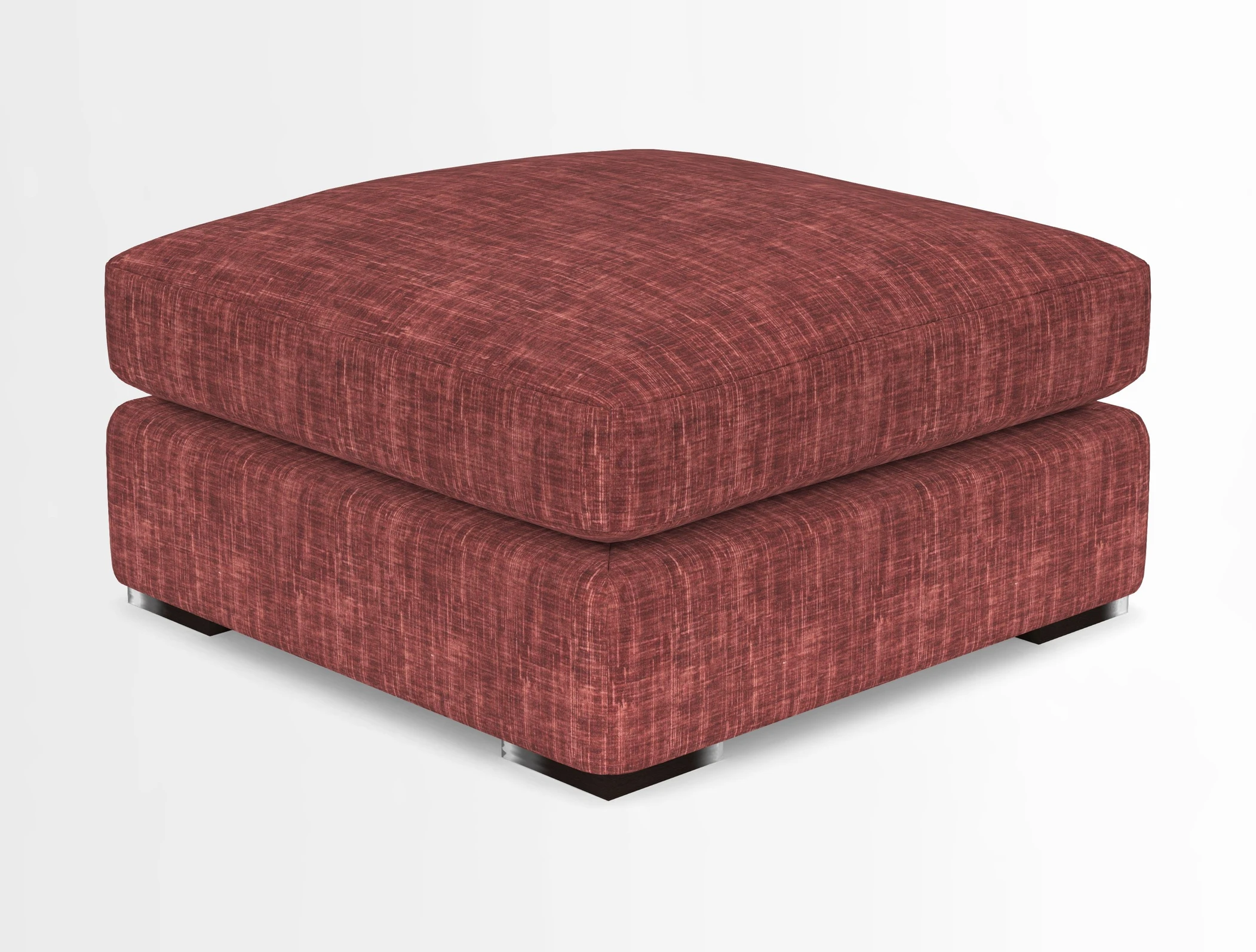 Stockbridge Combi Footstool in Two Tone Plain Biscuit