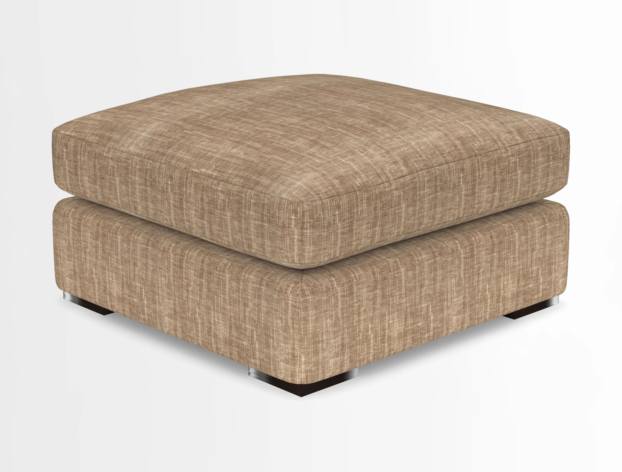 Stockbridge Combi Footstool in Two Tone Plain Biscuit