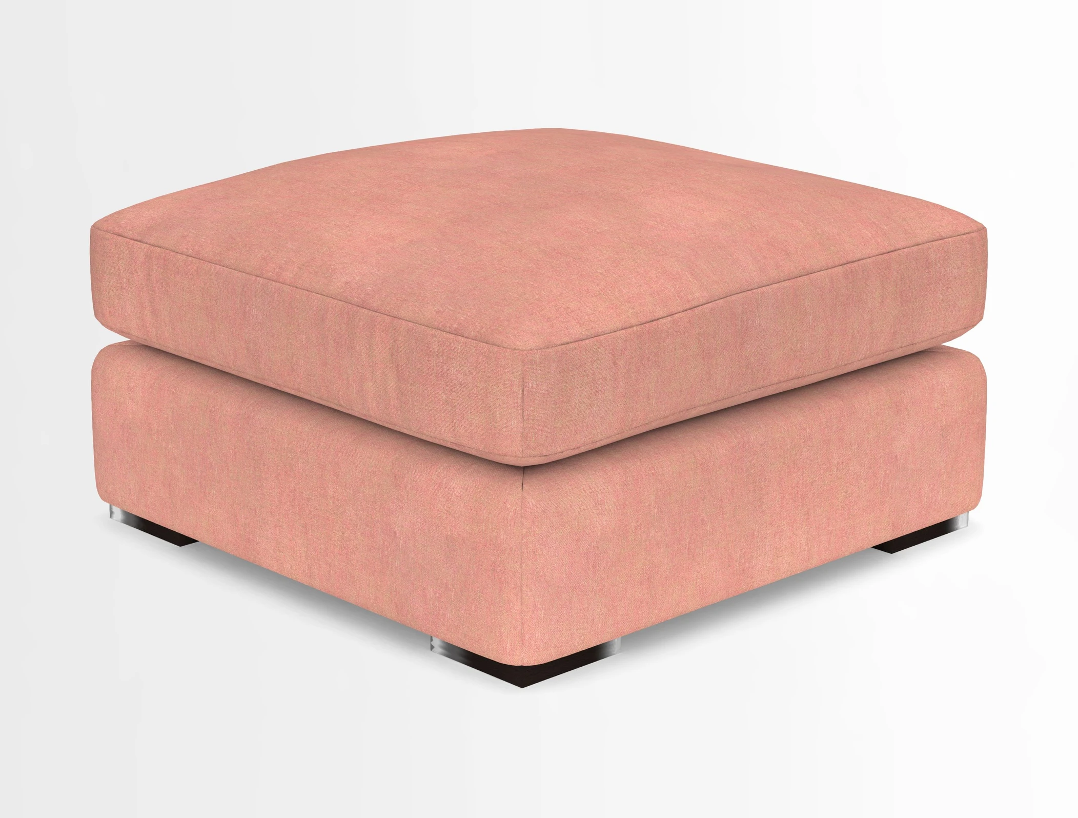 Stockbridge Combi Footstool in Two Tone Plain Biscuit