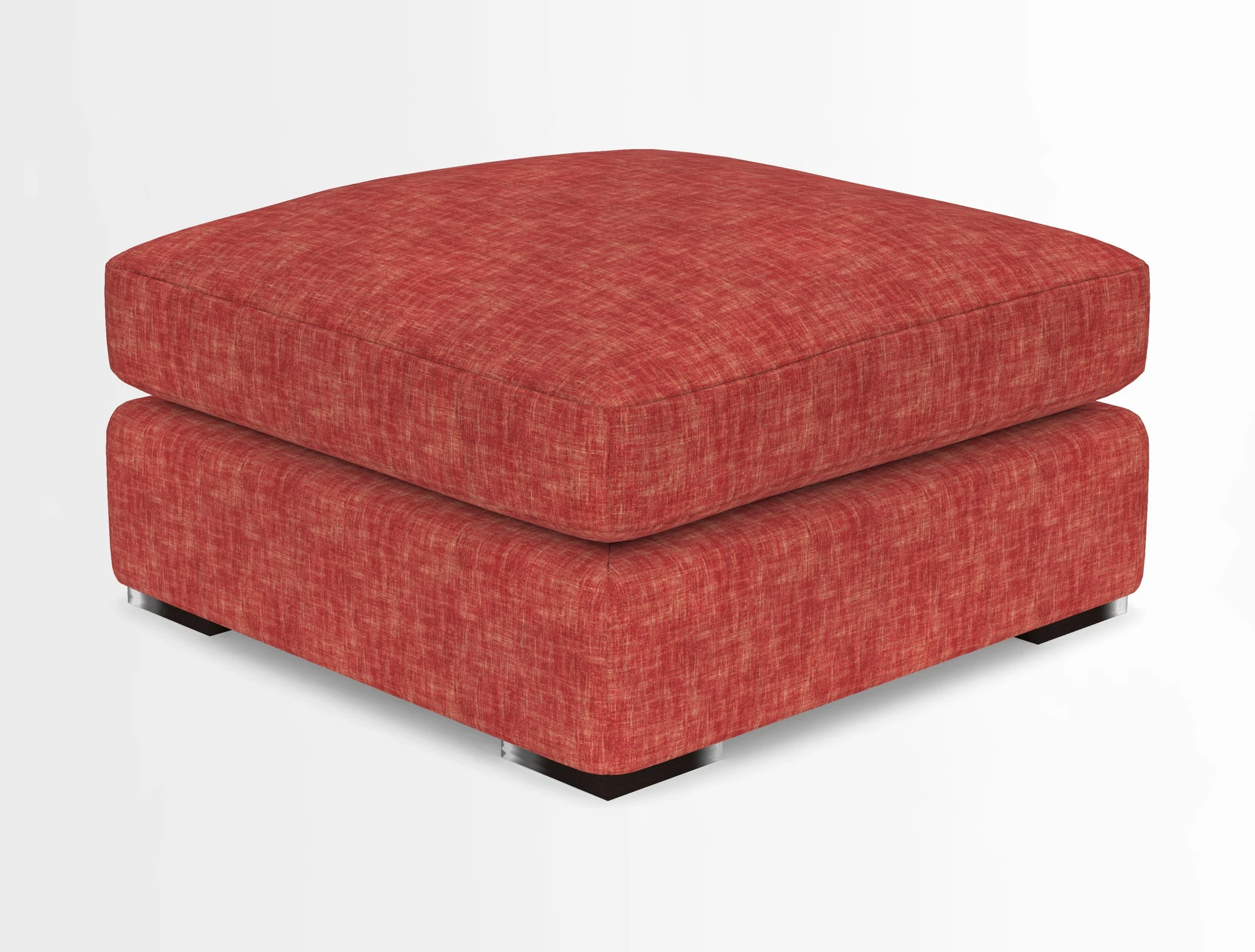 Stockbridge Combi Footstool in Two Tone Plain Biscuit
