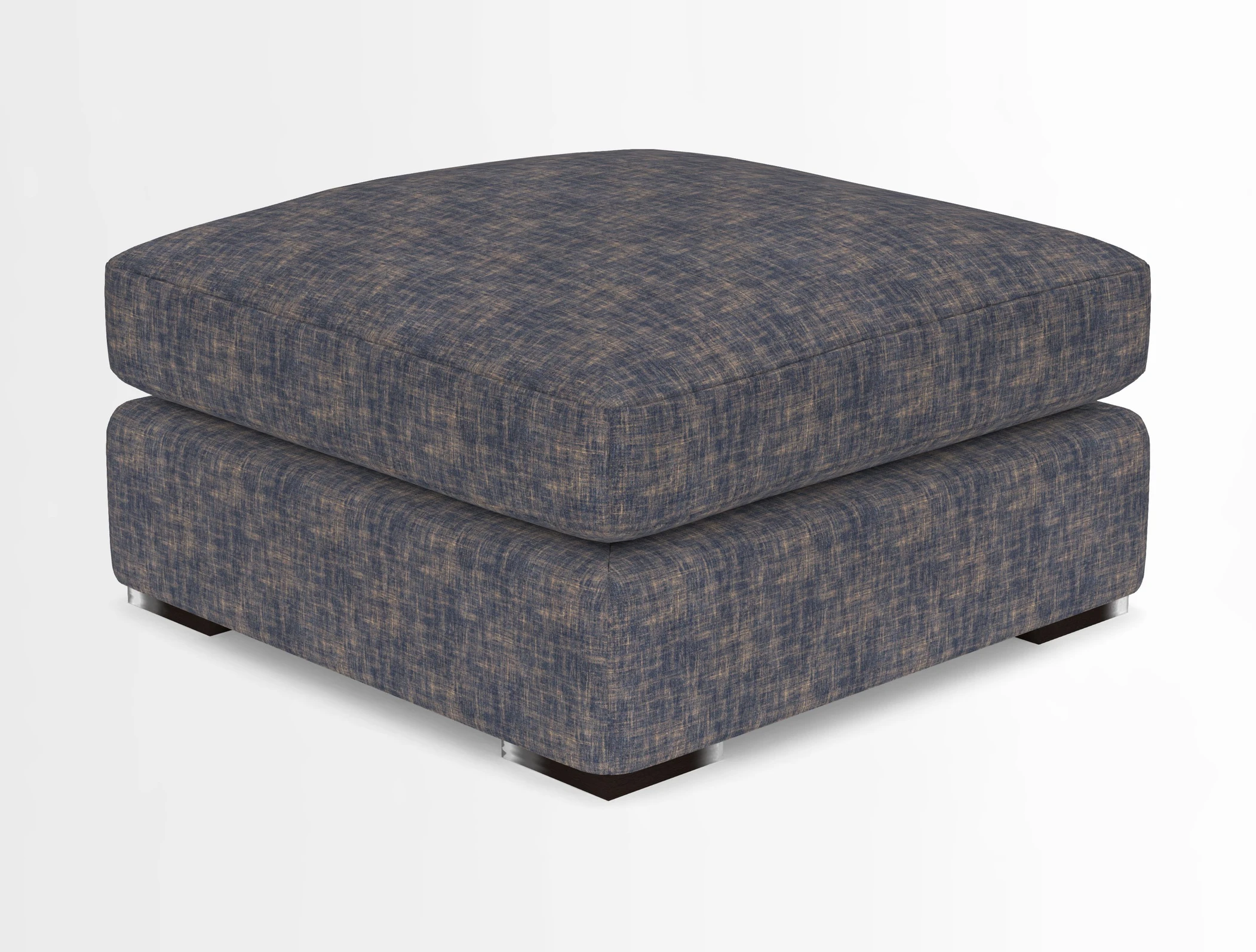 Stockbridge Combi Footstool in Two Tone Plain Biscuit