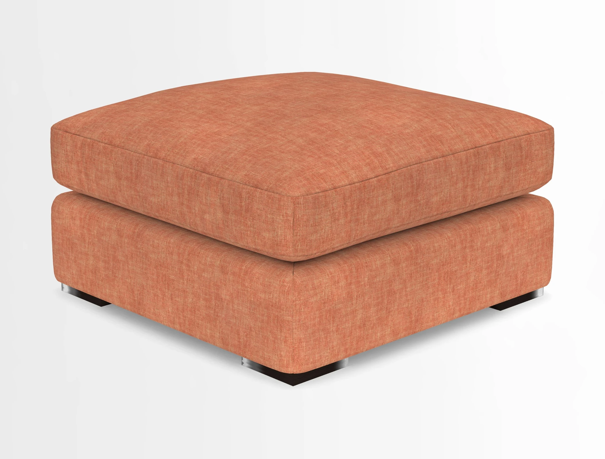 Stockbridge Combi Footstool in Two Tone Plain Biscuit