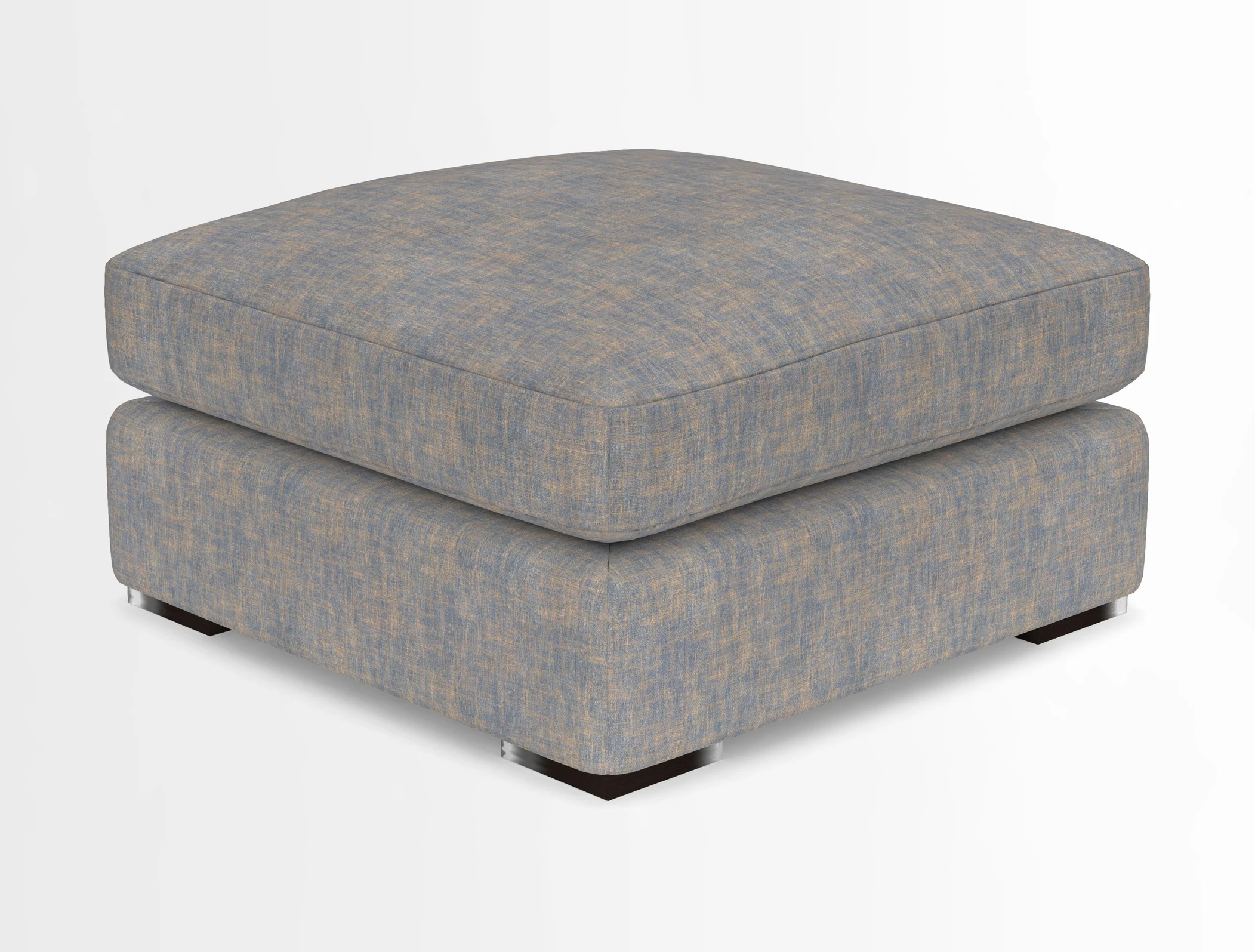 Stockbridge Combi Footstool in Two Tone Plain Biscuit