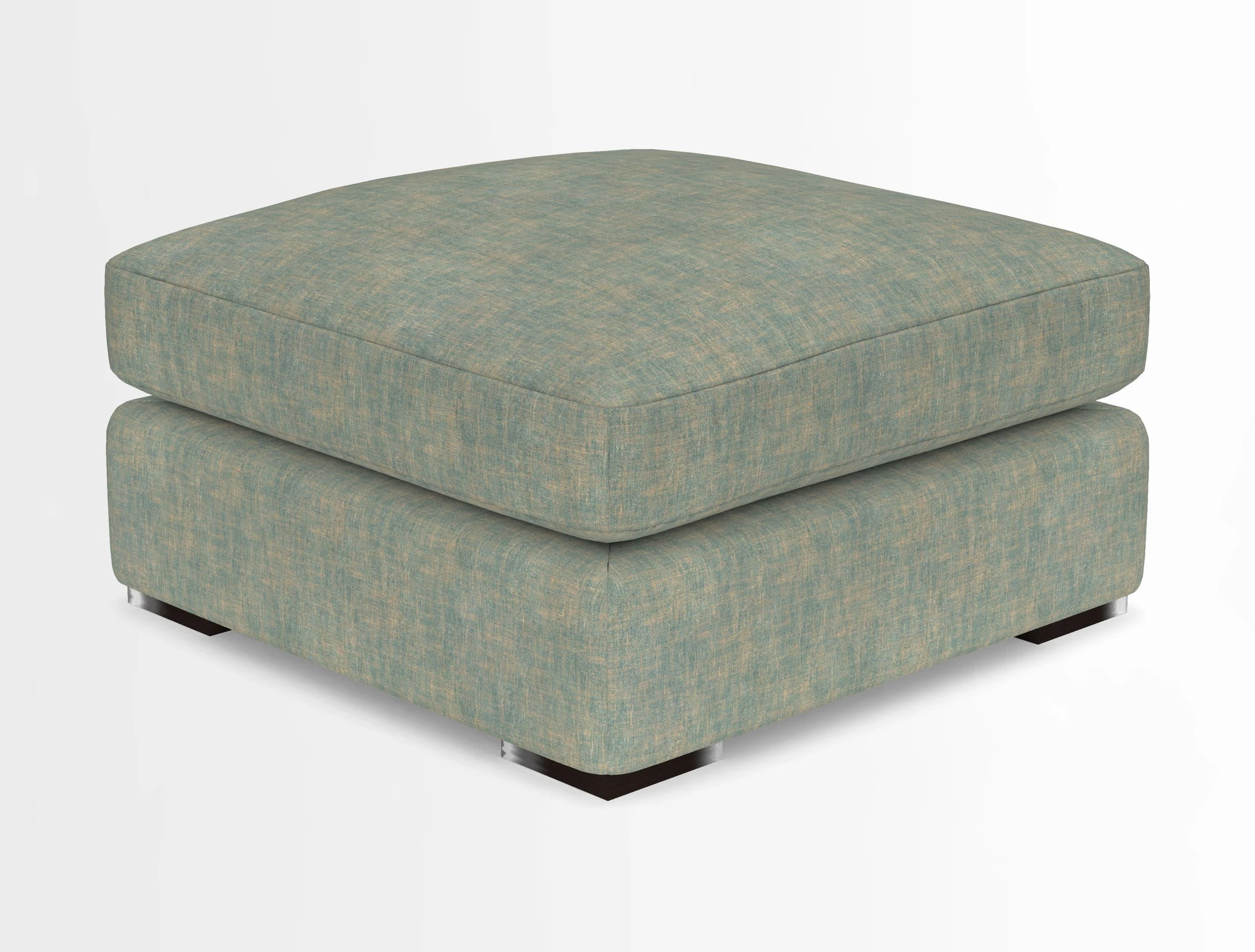 Stockbridge Combi Footstool in Two Tone Plain Biscuit