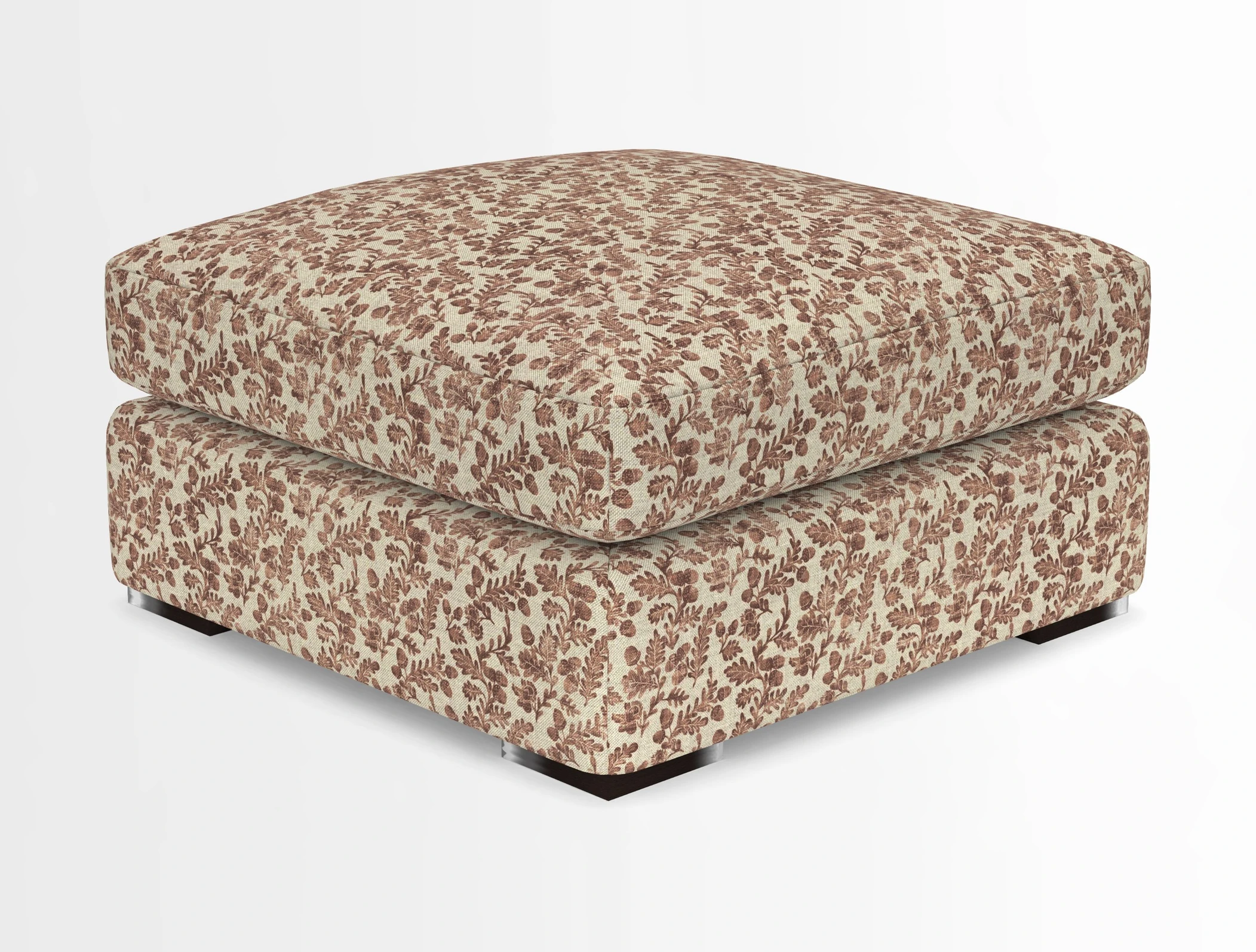 Stockbridge Combi Footstool in Two Tone Plain Biscuit