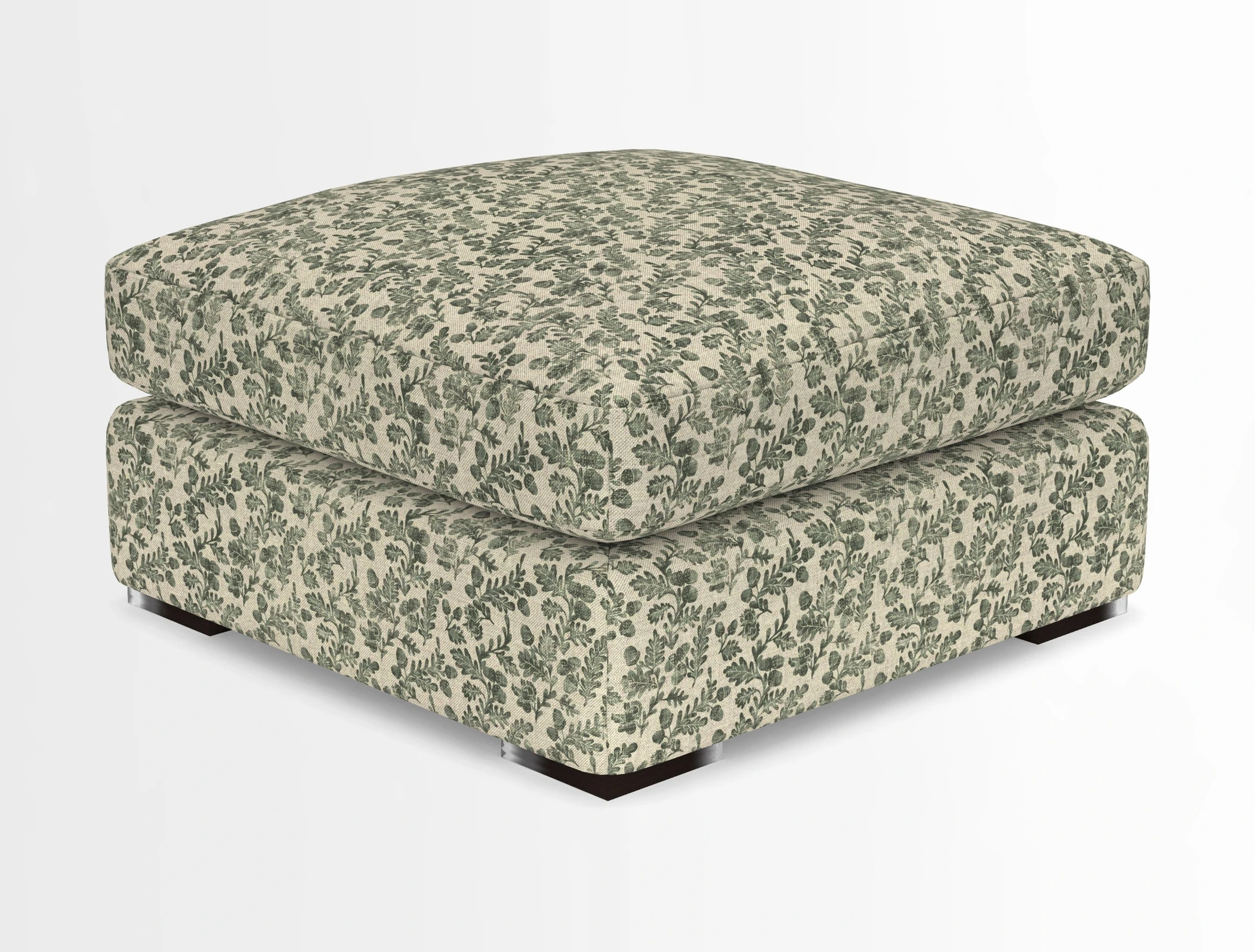 Stockbridge Combi Footstool in Two Tone Plain Biscuit