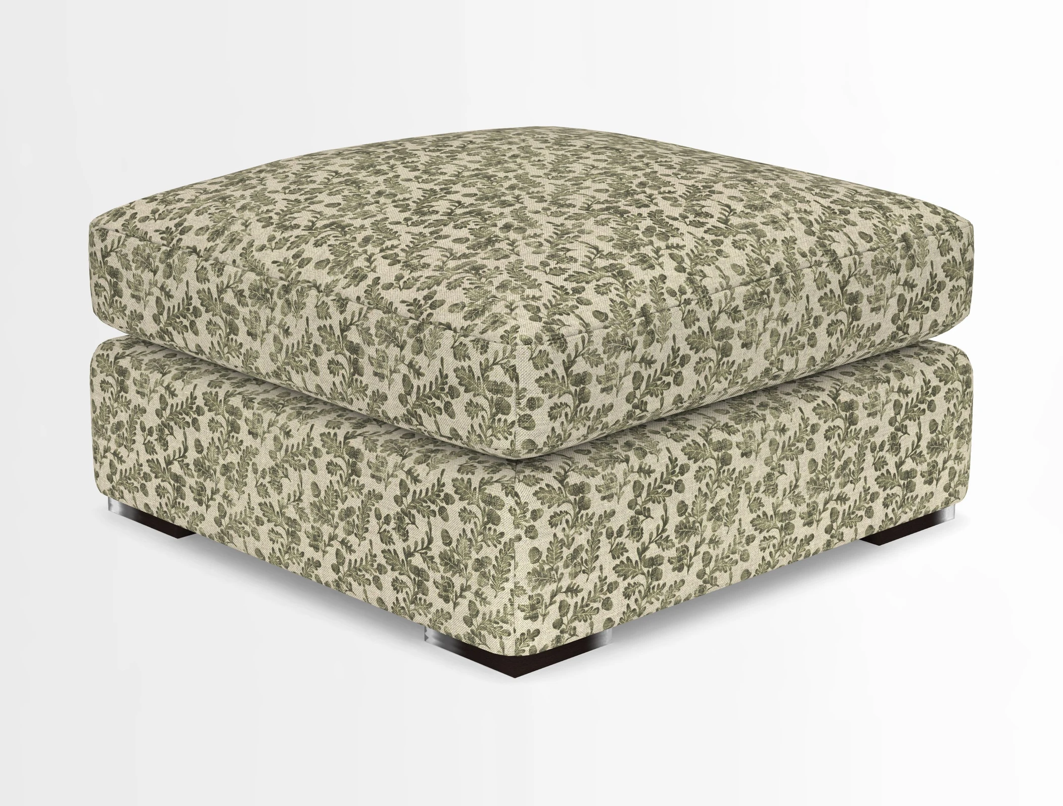 Stockbridge Combi Footstool in Two Tone Plain Biscuit