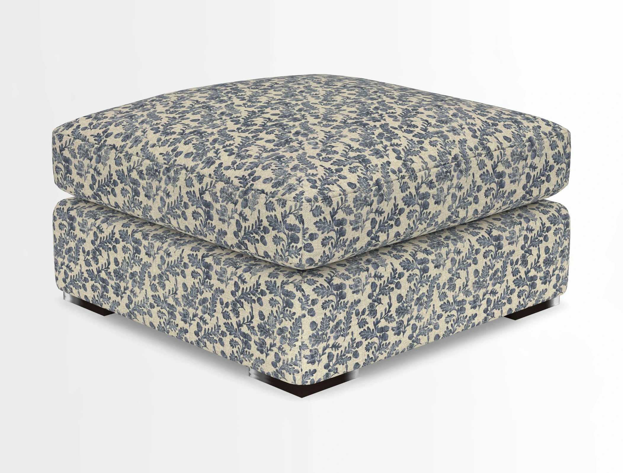Stockbridge Combi Footstool in Two Tone Plain Biscuit