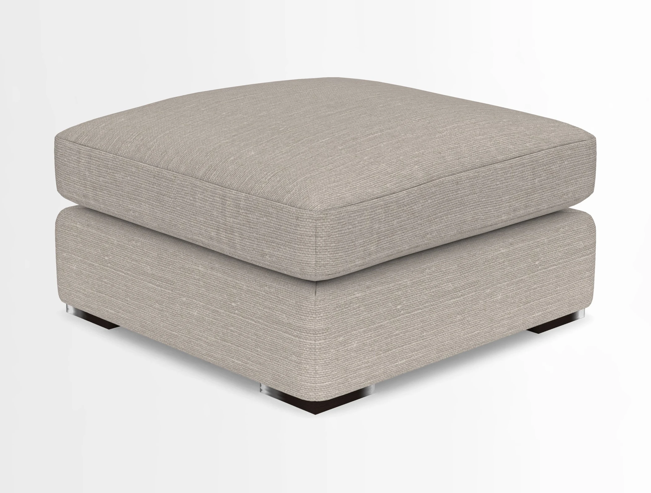 Stockbridge Combi Footstool in Two Tone Plain Biscuit