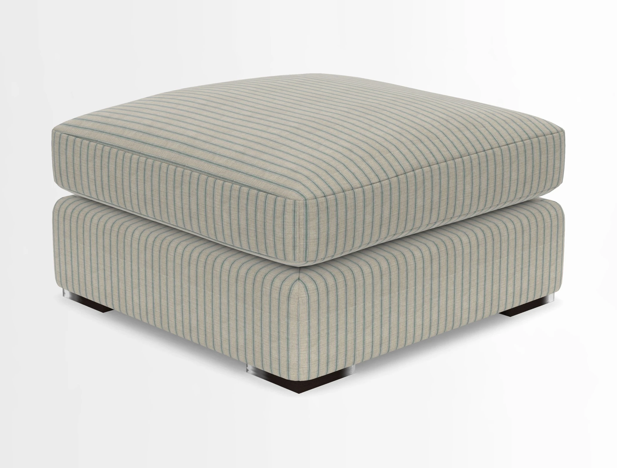 Stockbridge Combi Footstool in Two Tone Plain Biscuit