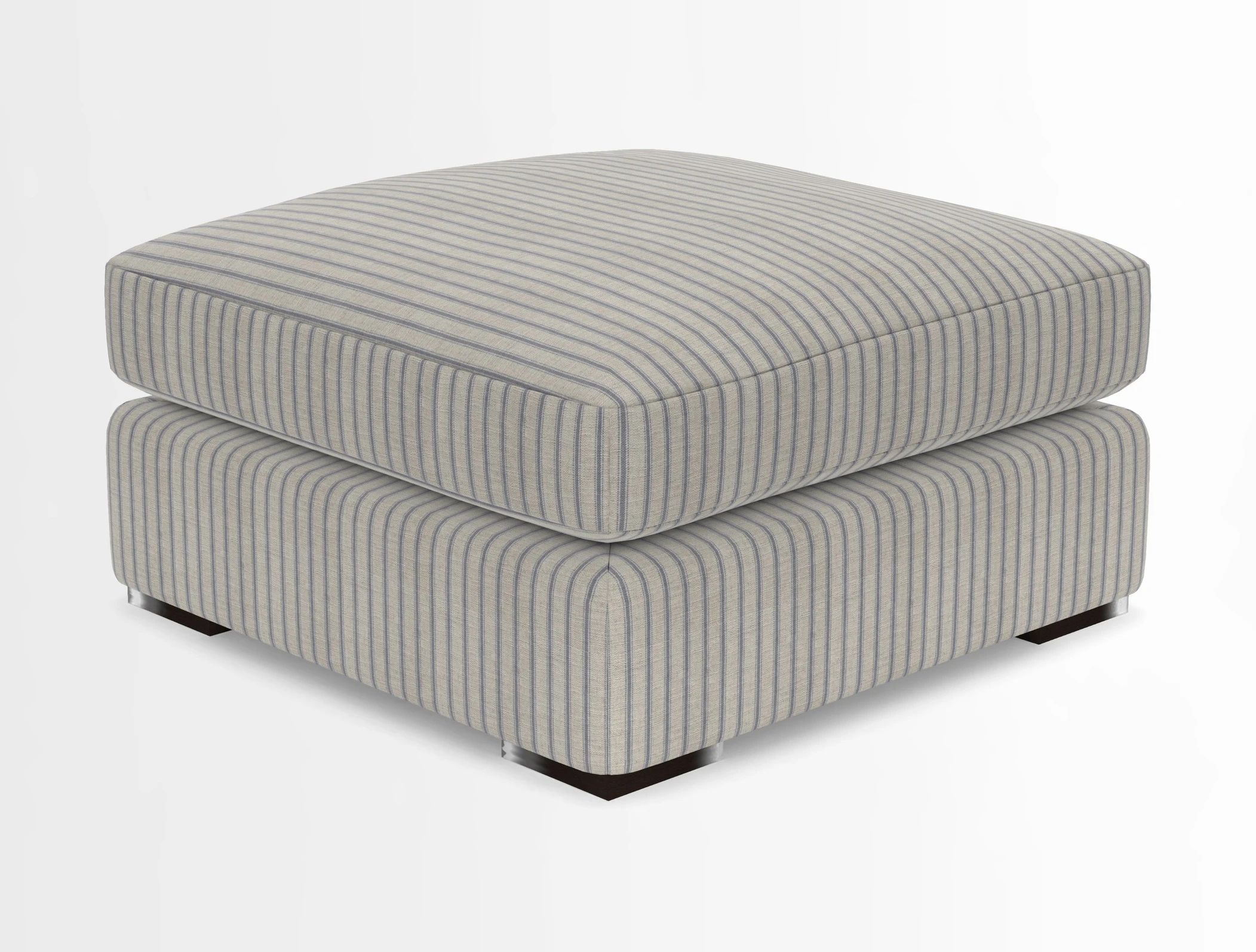 Stockbridge Combi Footstool in Two Tone Plain Biscuit