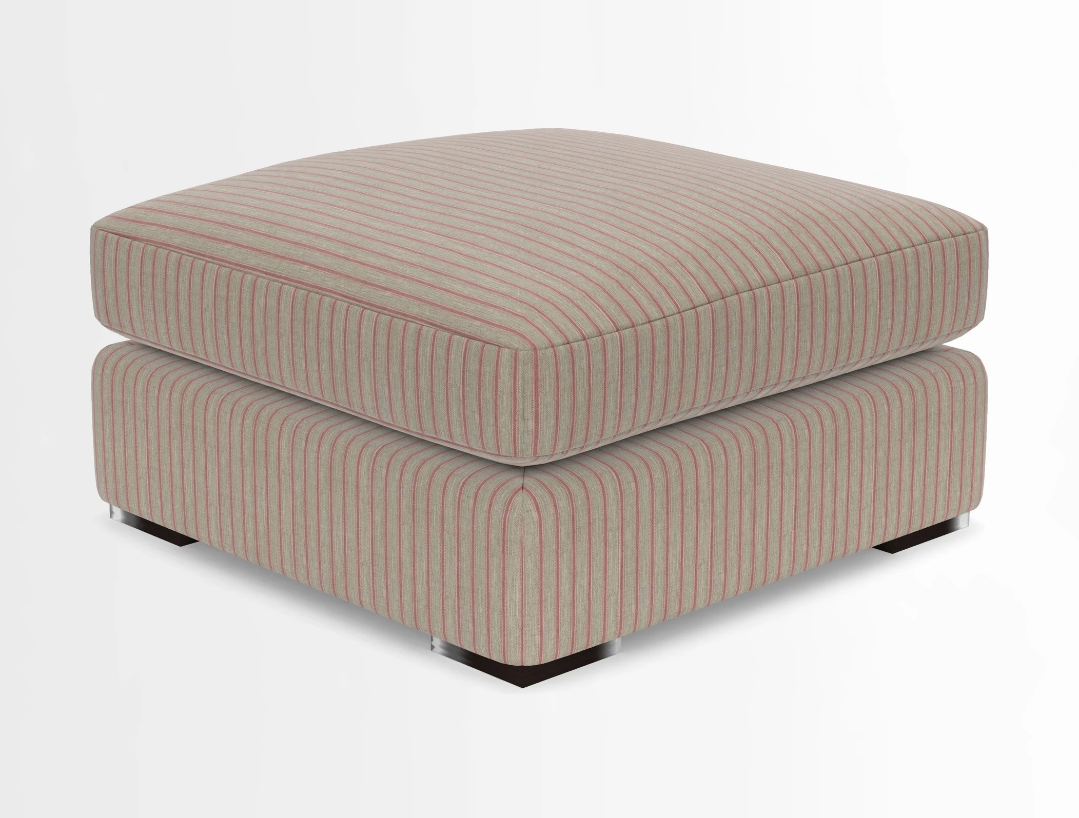 Stockbridge Combi Footstool in Two Tone Plain Biscuit