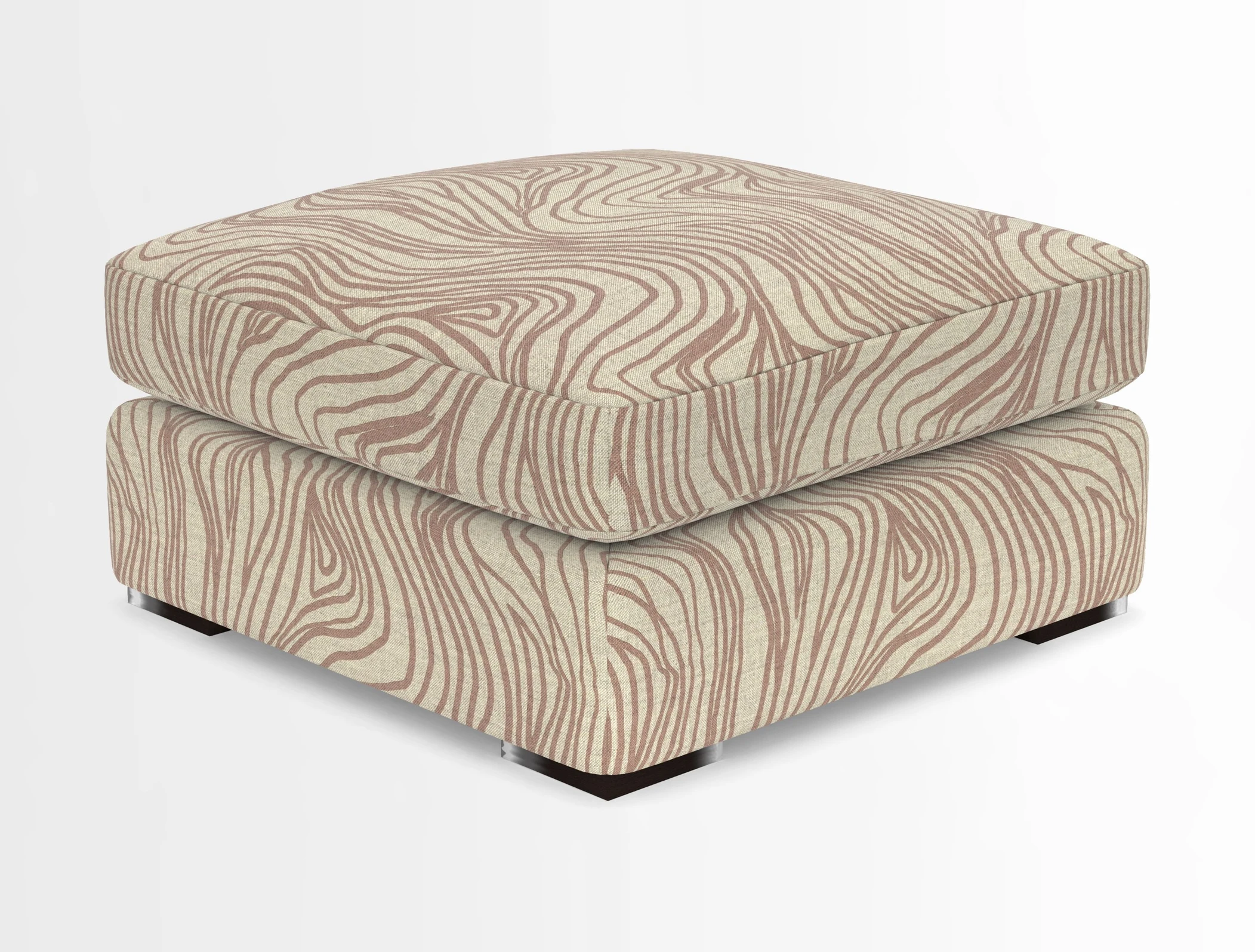 Stockbridge Combi Footstool in Two Tone Plain Biscuit