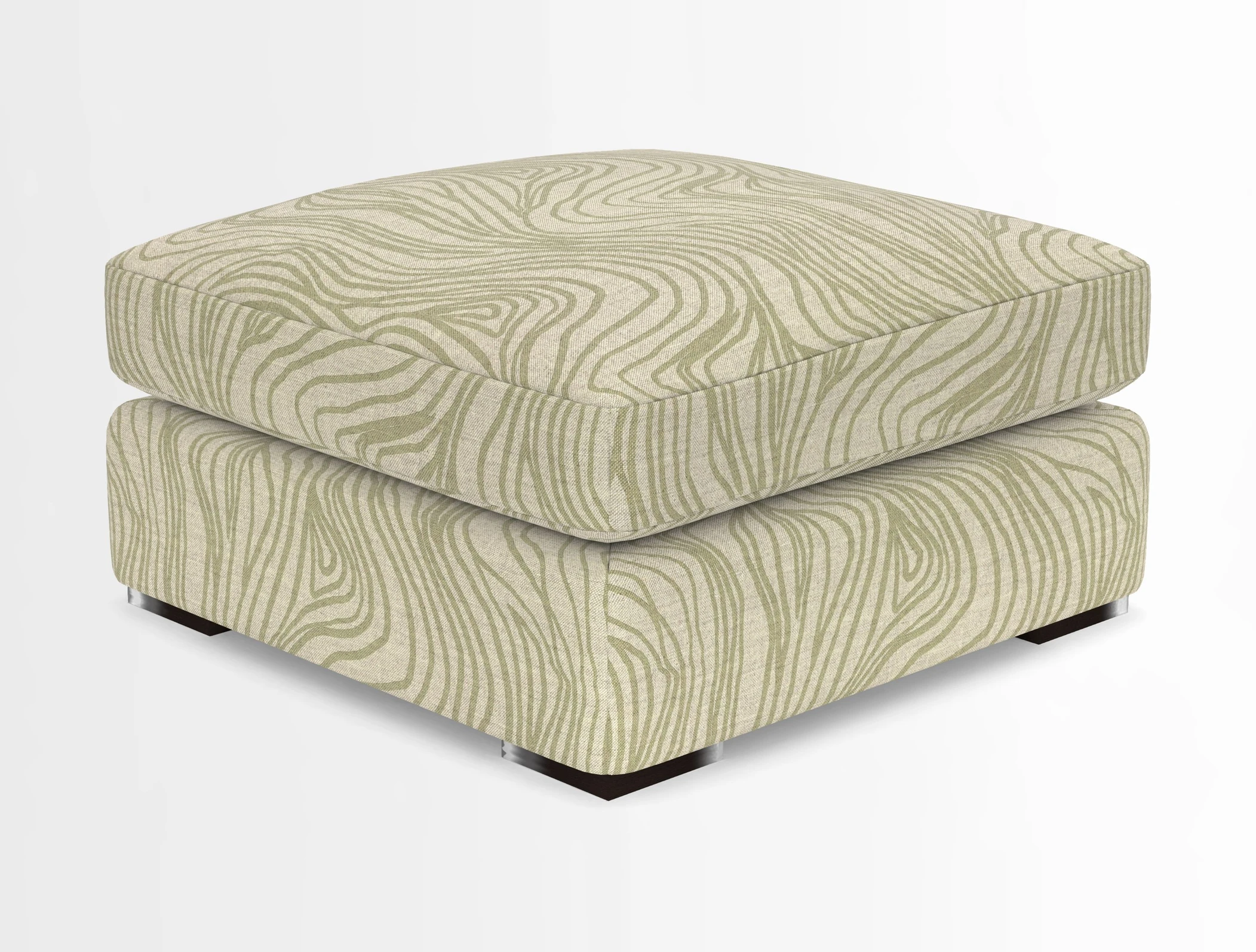 Stockbridge Combi Footstool in Two Tone Plain Biscuit