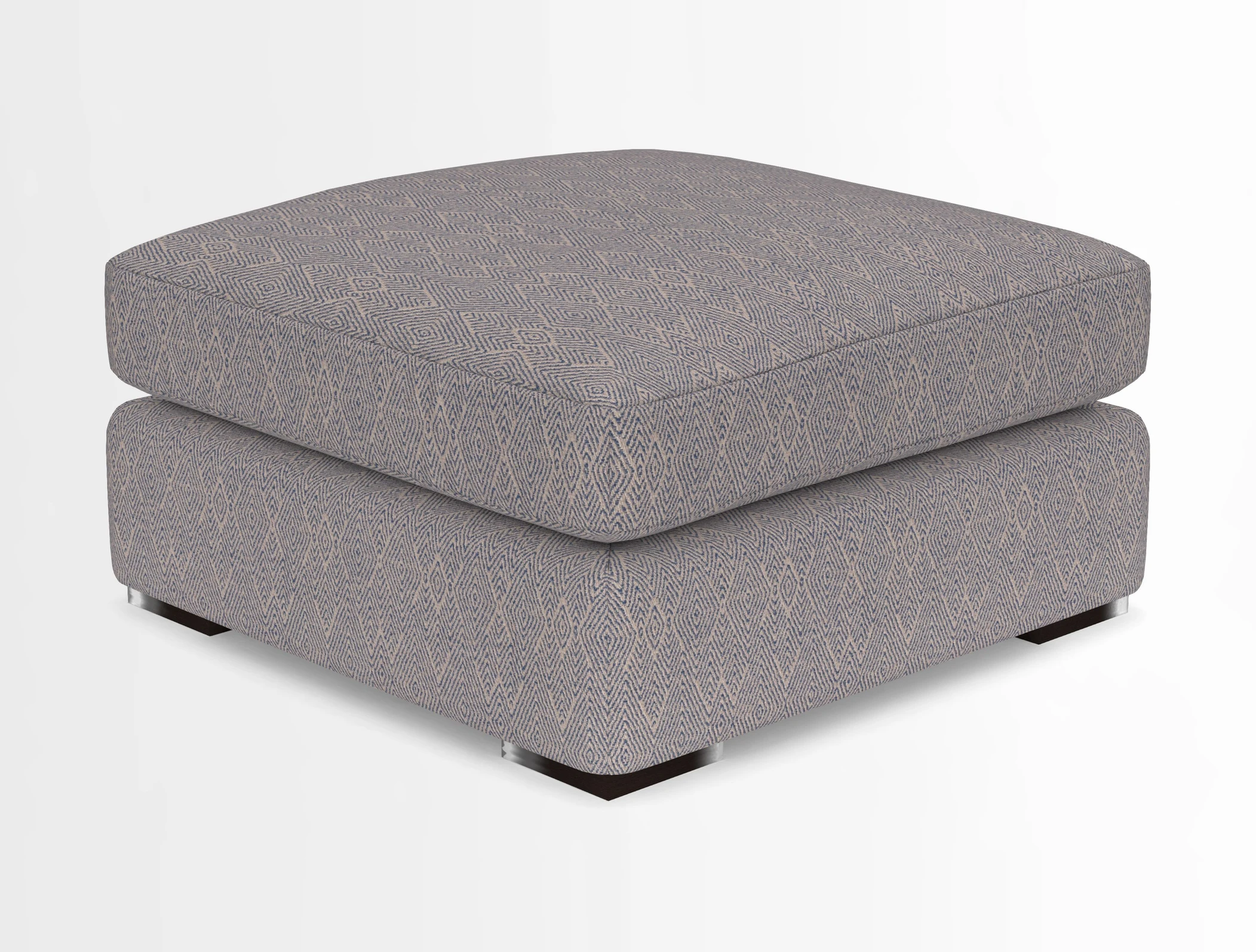 Stockbridge Combi Footstool in Two Tone Plain Biscuit