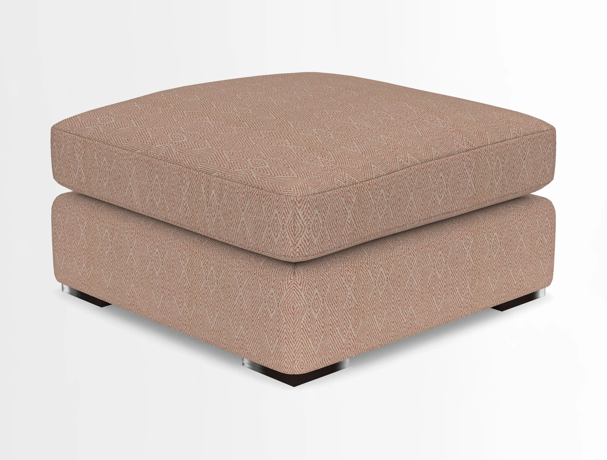 Stockbridge Combi Footstool in Two Tone Plain Biscuit