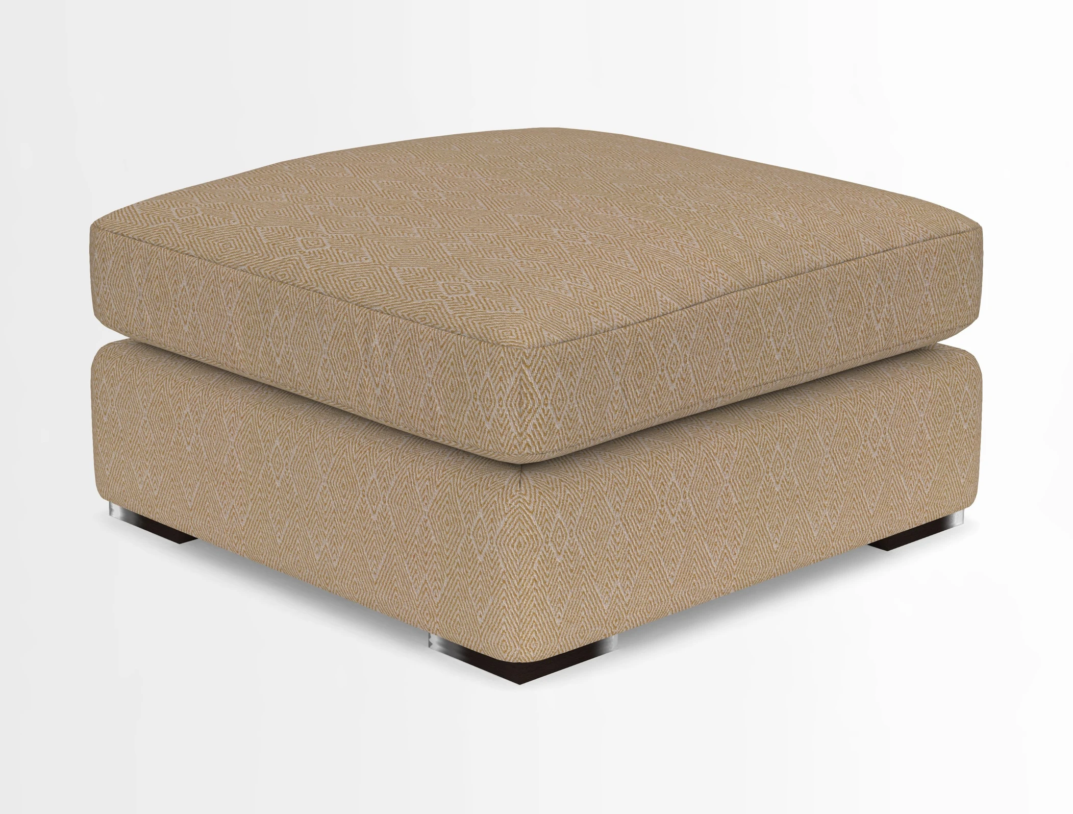 Stockbridge Combi Footstool in Two Tone Plain Biscuit