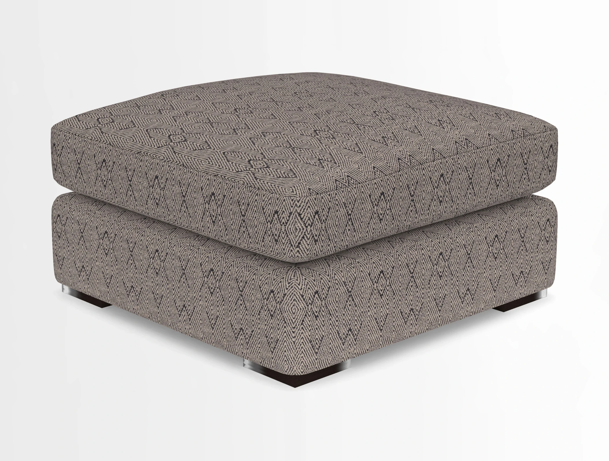 Stockbridge Combi Footstool in Two Tone Plain Biscuit