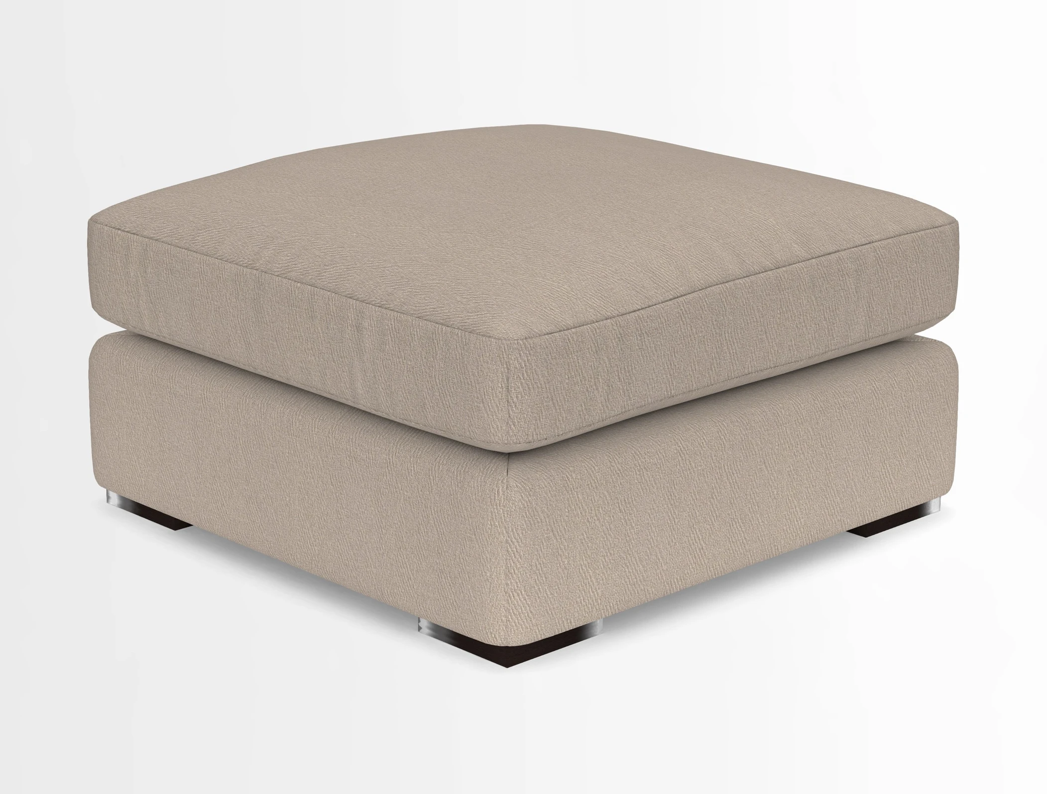 Stockbridge Combi Footstool in Two Tone Plain Biscuit
