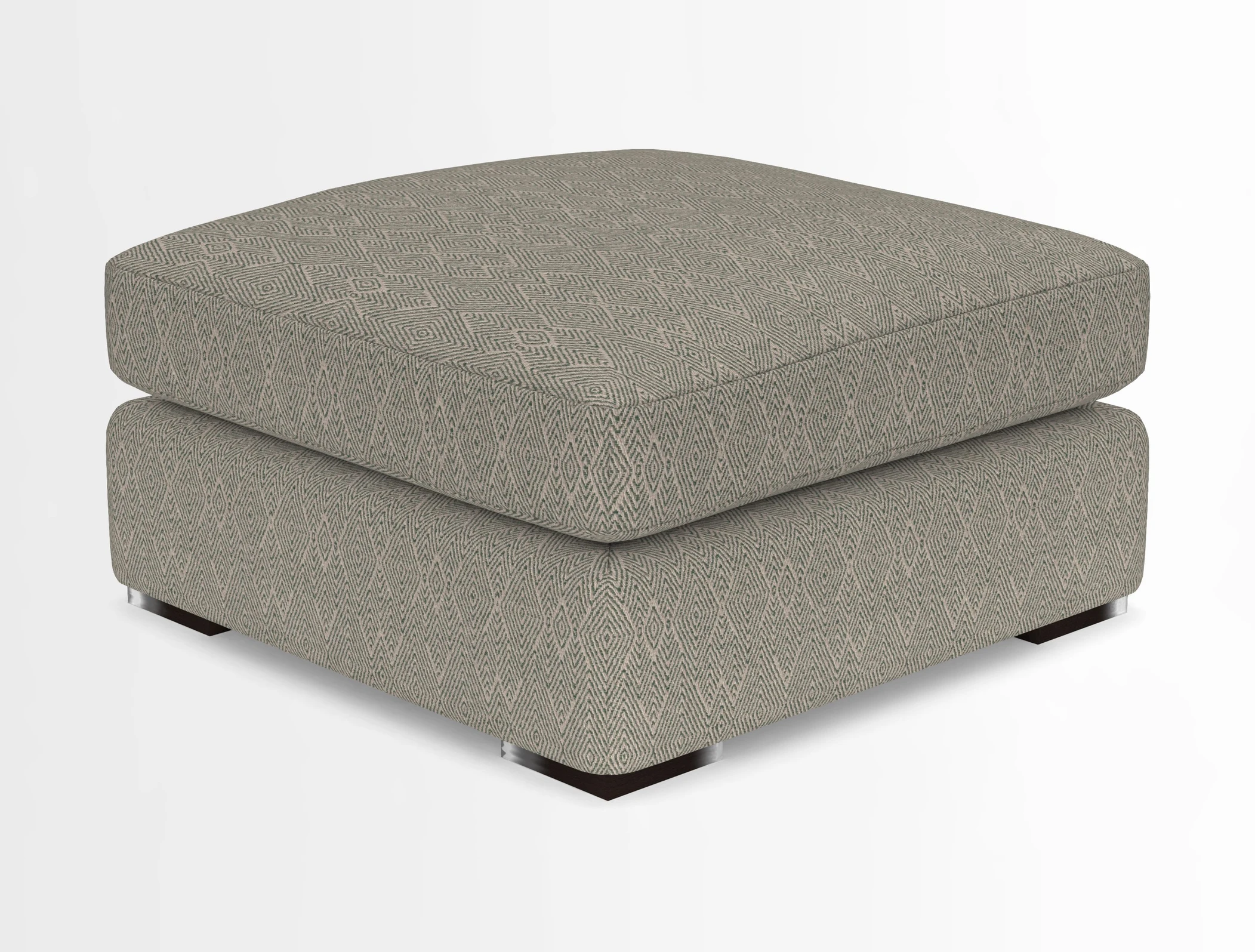 Stockbridge Combi Footstool in Two Tone Plain Biscuit