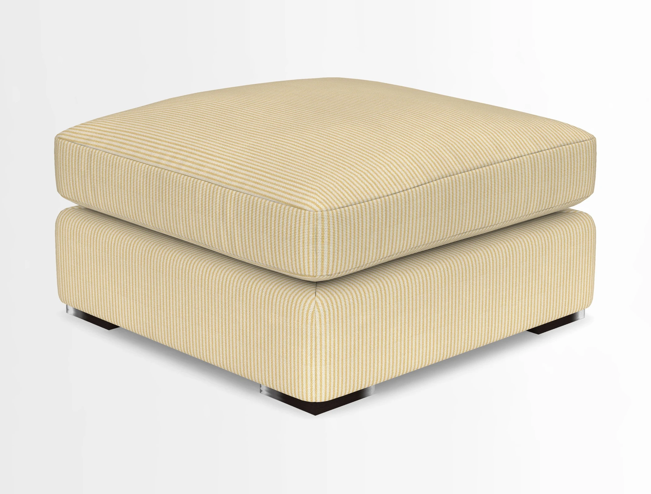 Stockbridge Combi Footstool in Two Tone Plain Biscuit