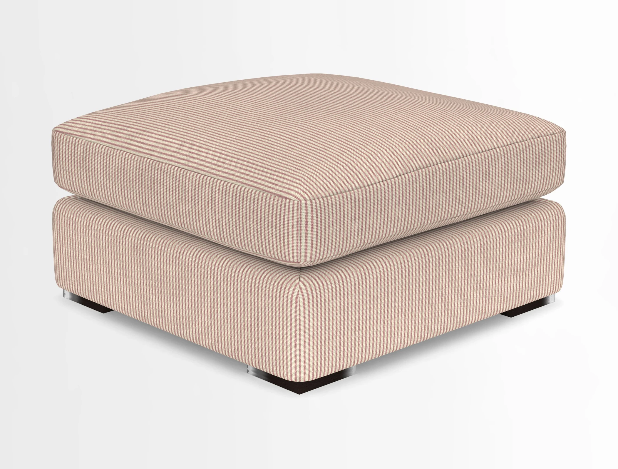 Stockbridge Combi Footstool in Two Tone Plain Biscuit