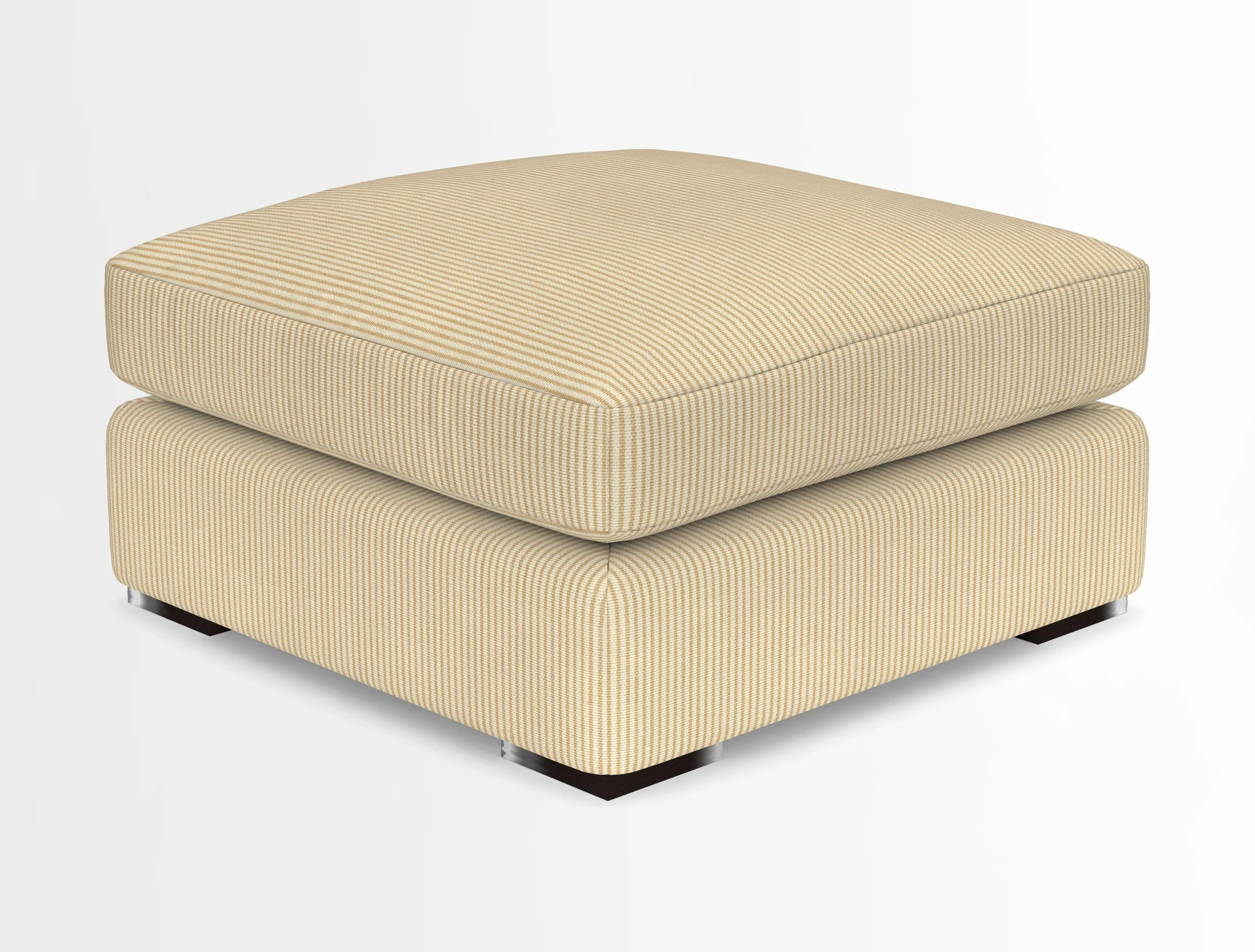 Stockbridge Combi Footstool in Two Tone Plain Biscuit