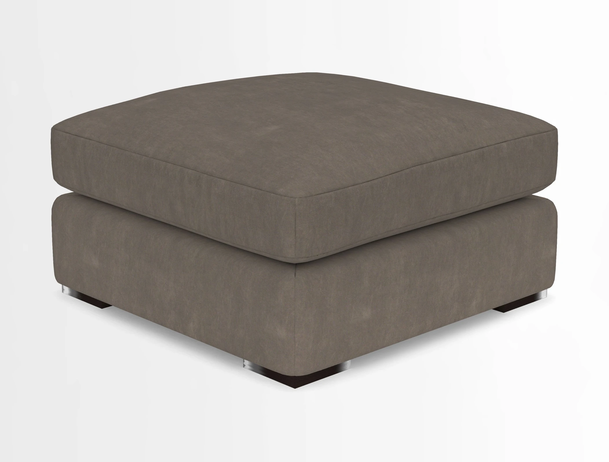 Stockbridge Combi Footstool in Two Tone Plain Biscuit