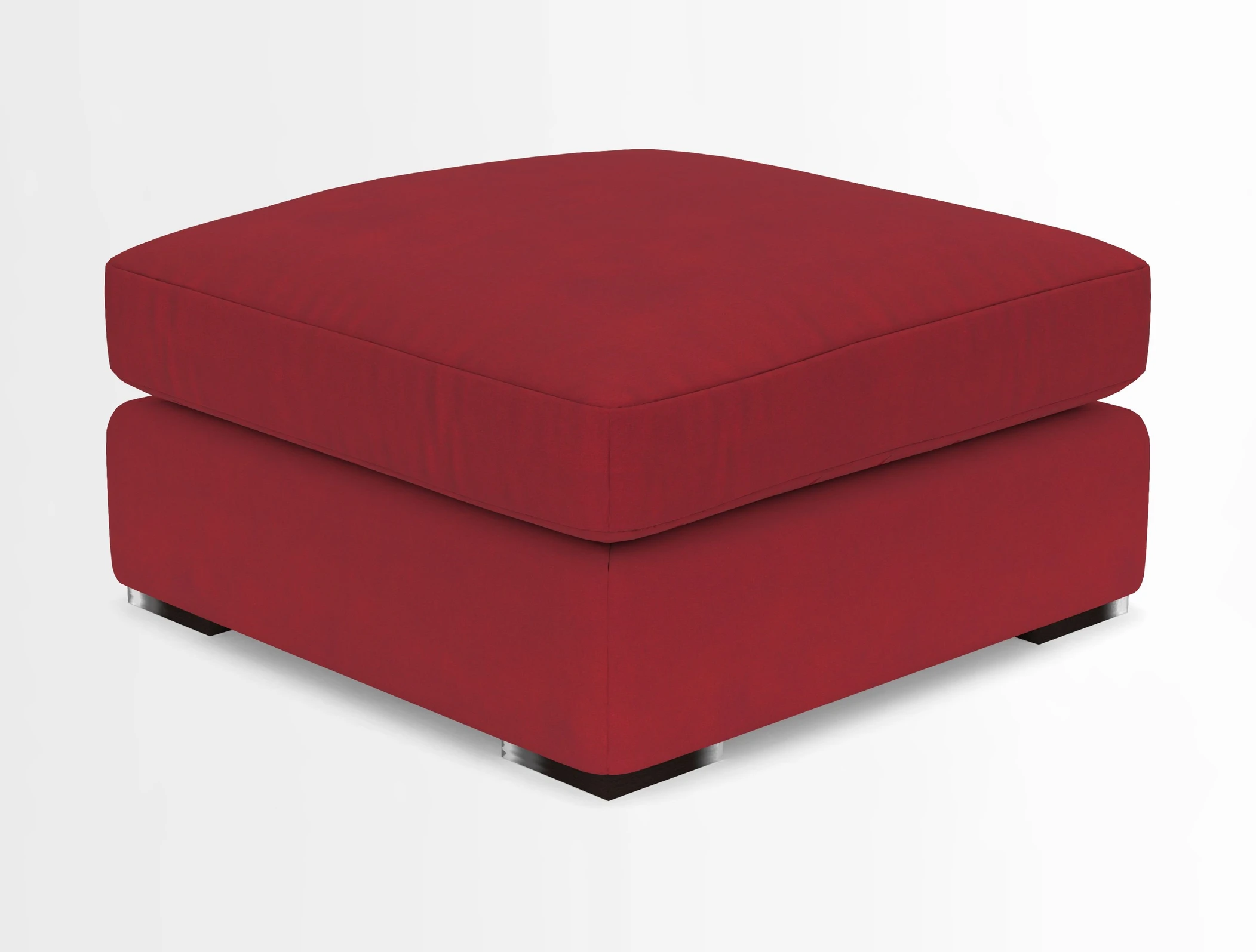 Stockbridge Combi Footstool in Two Tone Plain Biscuit