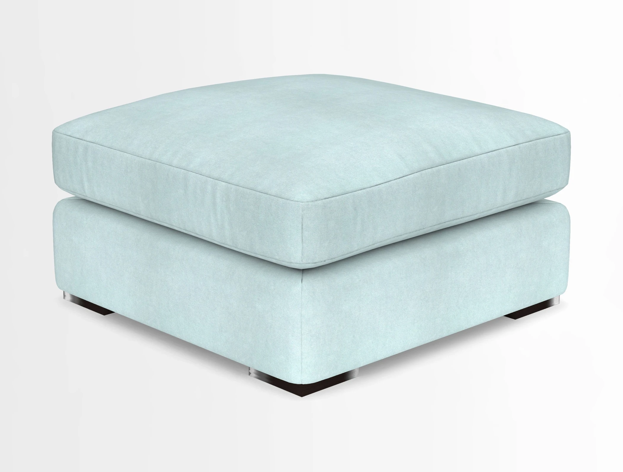 Stockbridge Combi Footstool in Two Tone Plain Biscuit