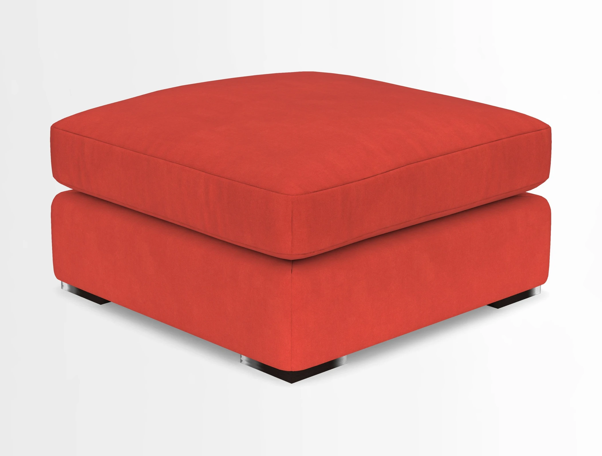 Stockbridge Combi Footstool in Two Tone Plain Biscuit