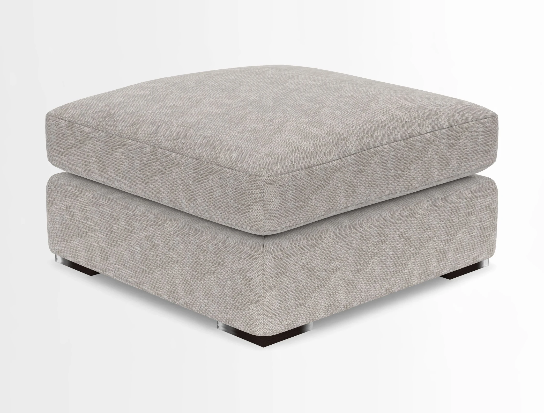 Stockbridge Combi Footstool in Two Tone Plain Biscuit