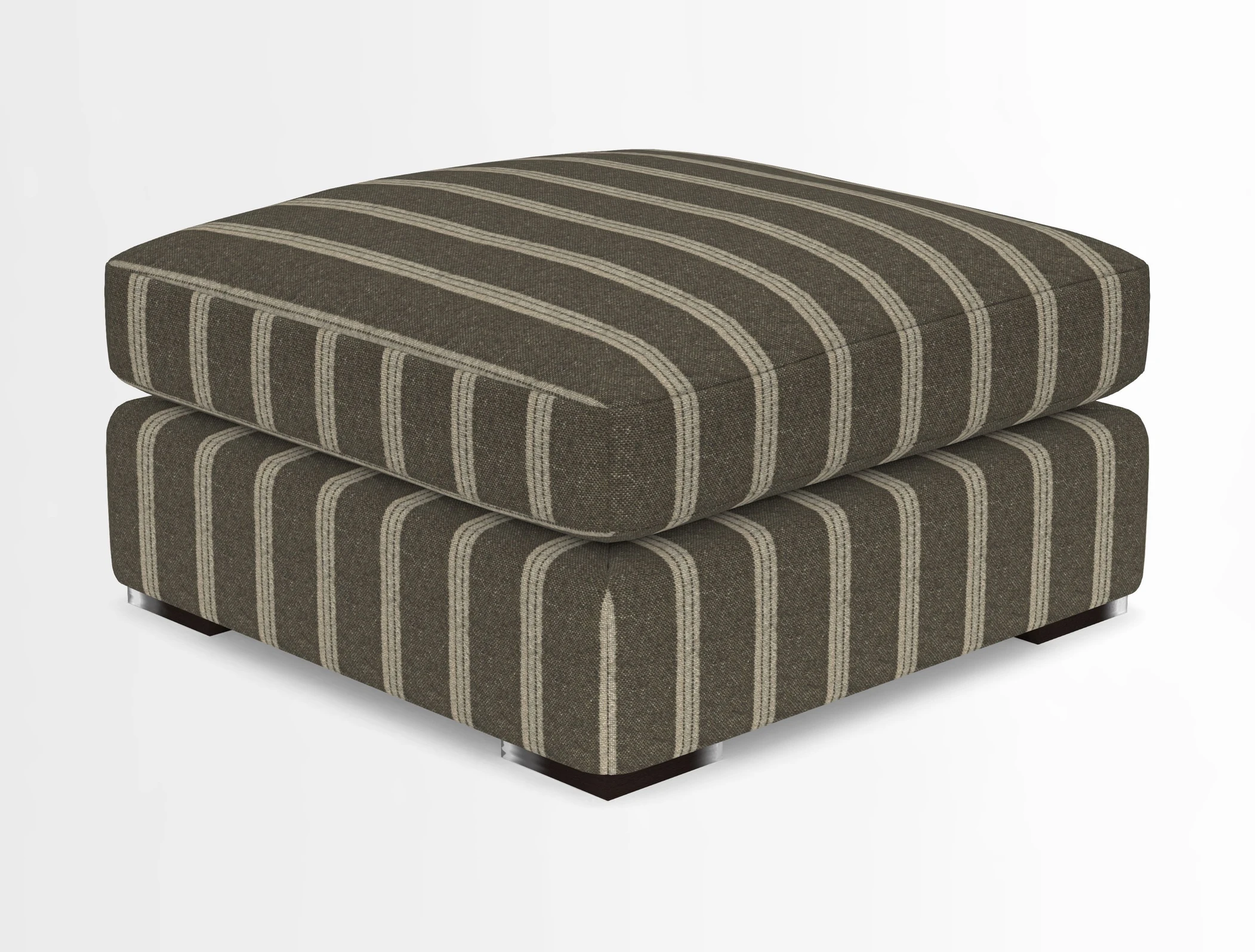 Stockbridge Combi Footstool in Two Tone Plain Biscuit