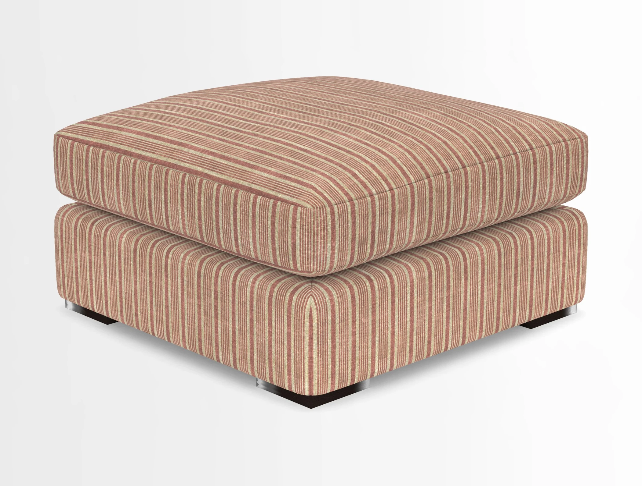 Stockbridge Combi Footstool in Two Tone Plain Biscuit