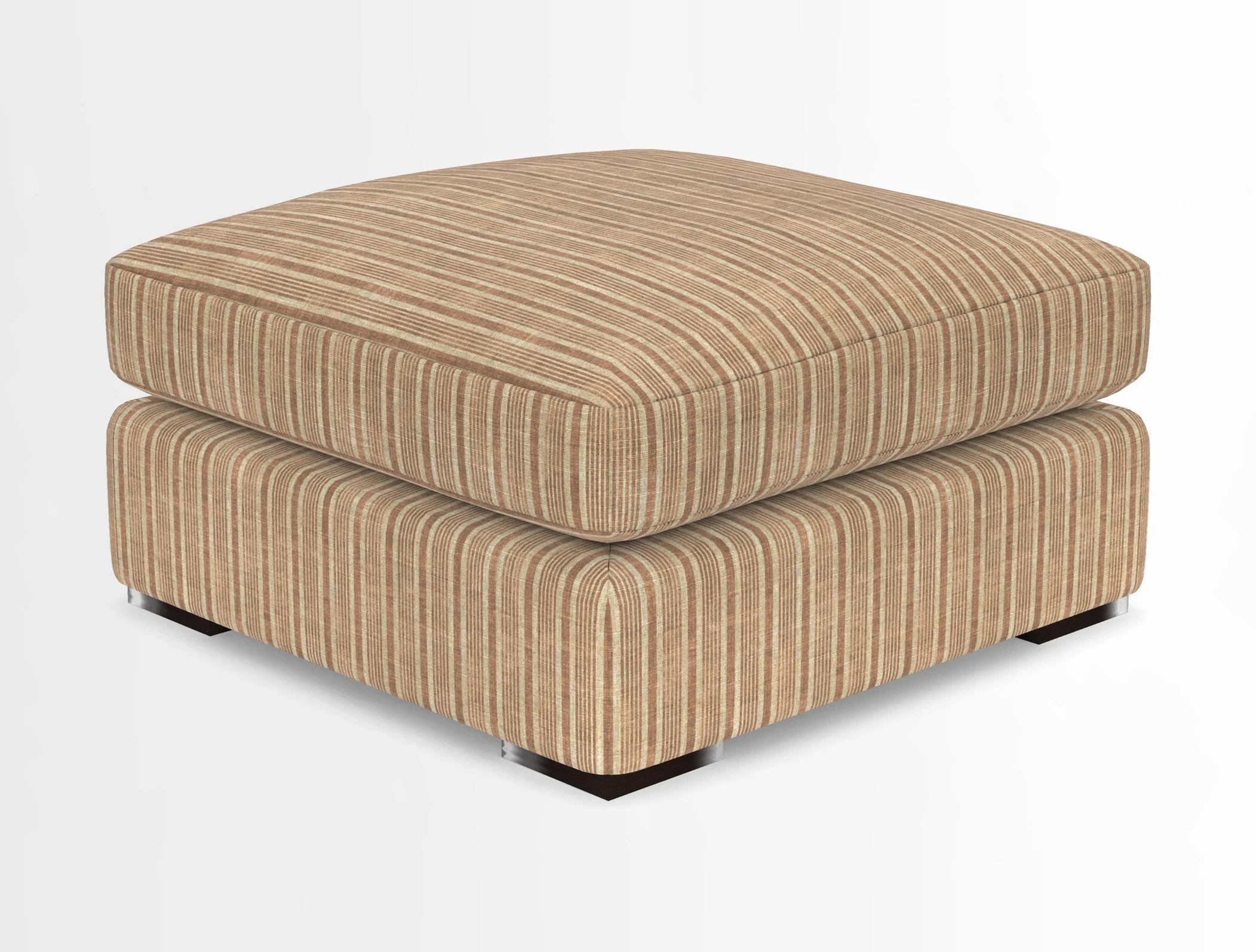 Stockbridge Combi Footstool in Two Tone Plain Biscuit