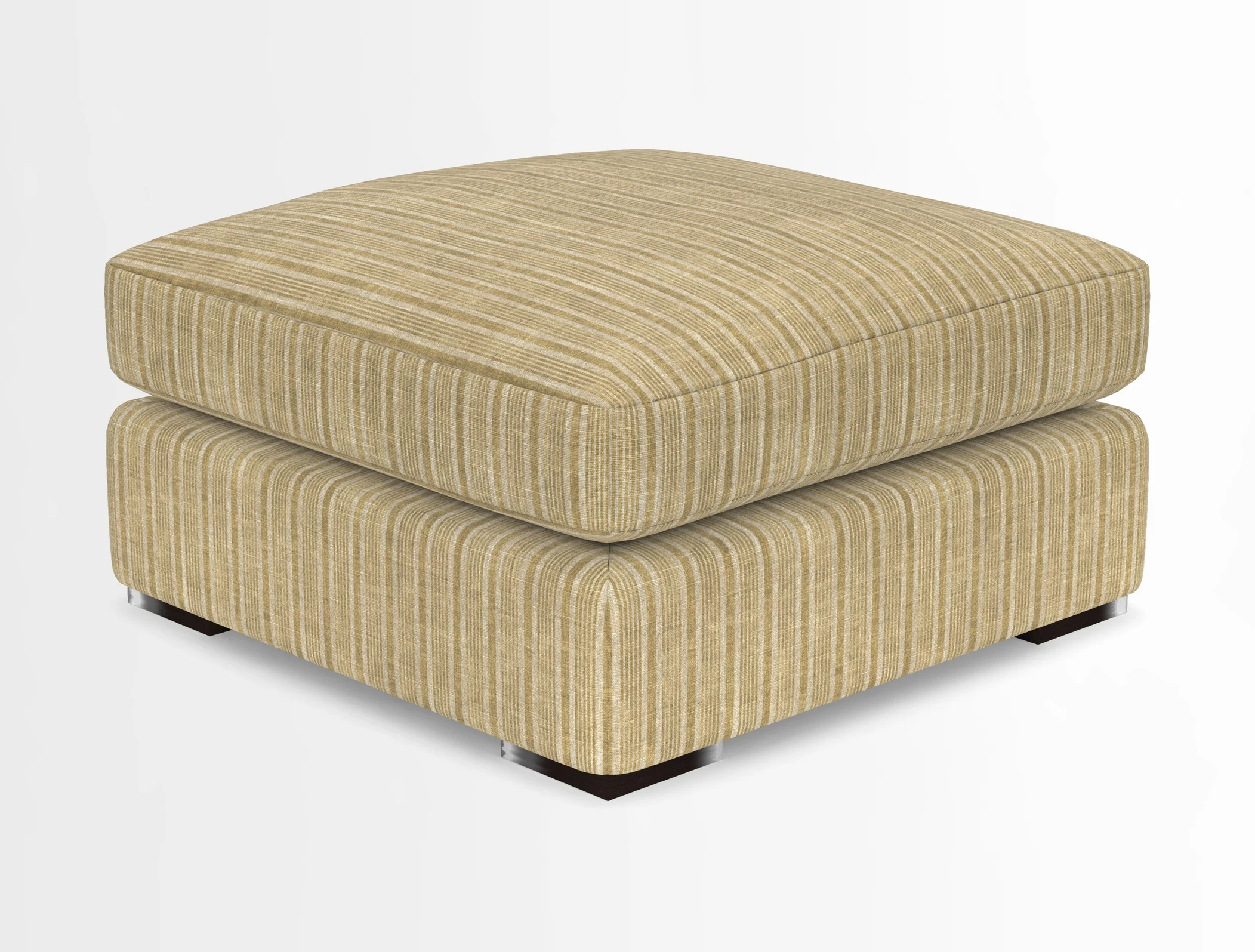 Stockbridge Combi Footstool in Two Tone Plain Biscuit