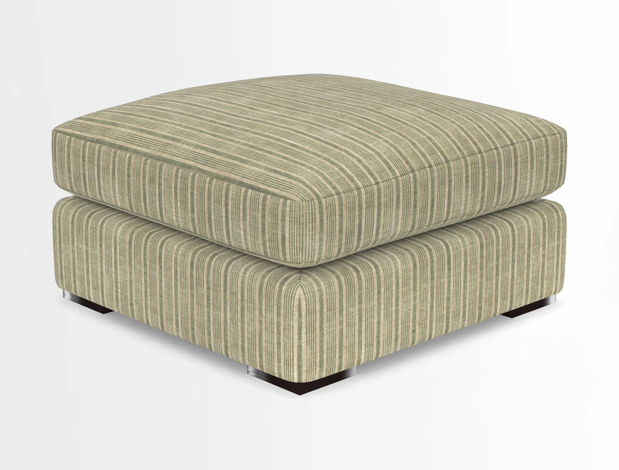 Stockbridge Combi Footstool in Two Tone Plain Biscuit