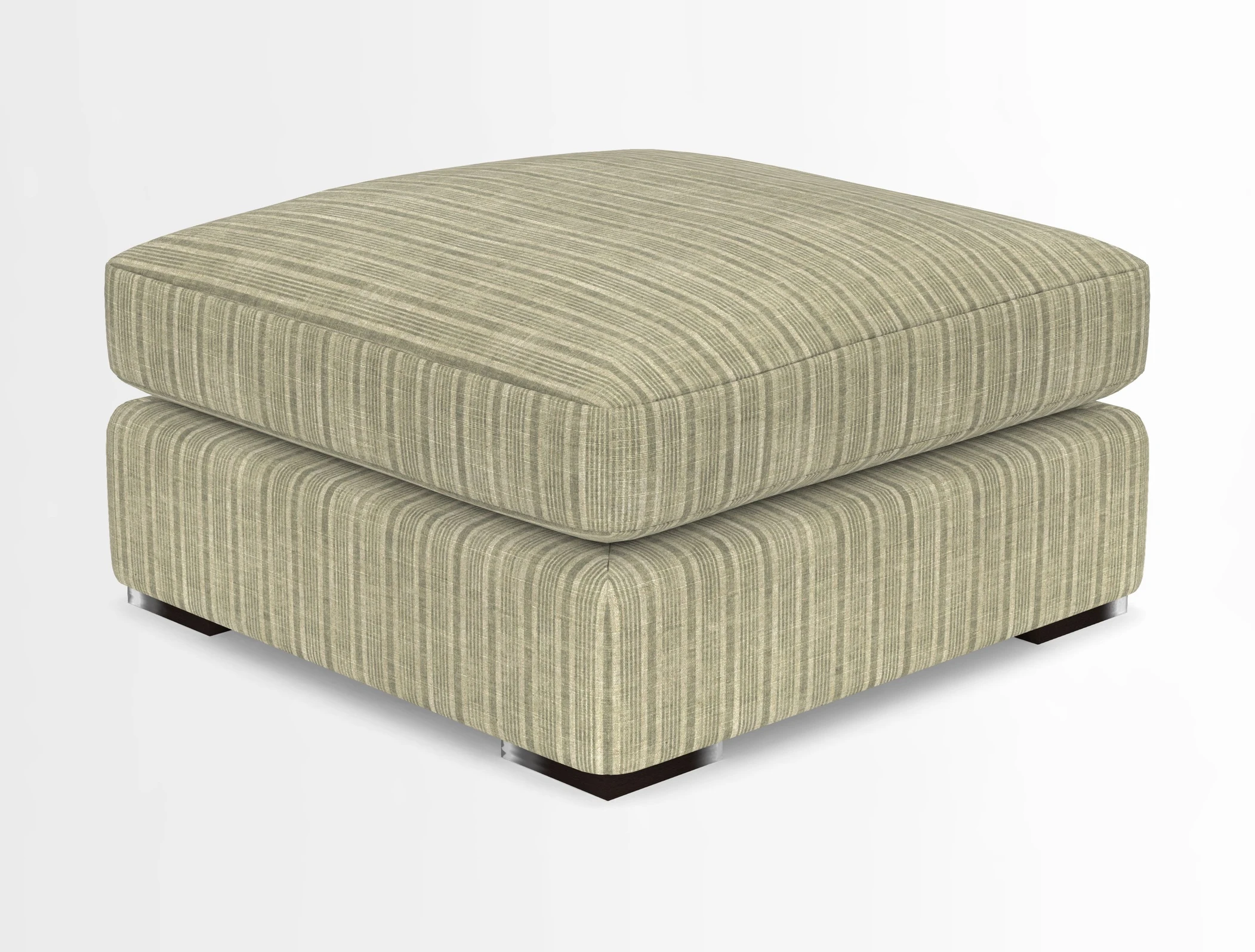 Stockbridge Combi Footstool in Two Tone Plain Biscuit