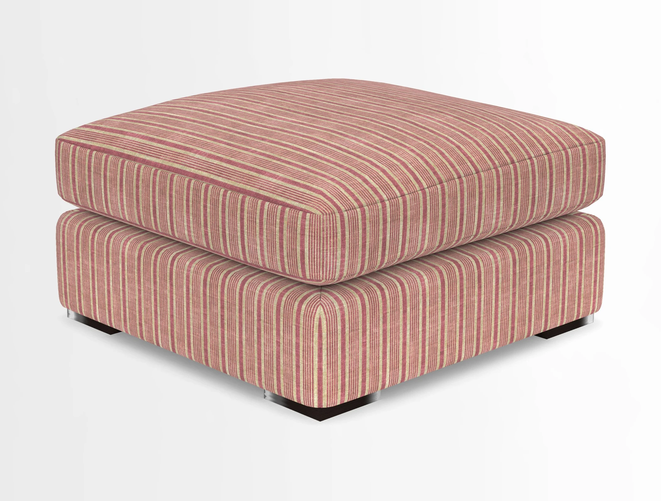 Stockbridge Combi Footstool in Two Tone Plain Biscuit