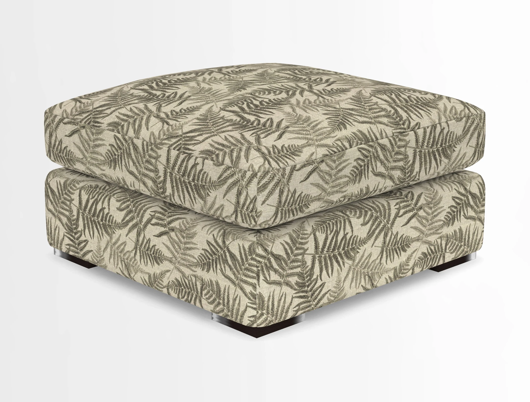 Stockbridge Combi Footstool in Two Tone Plain Biscuit