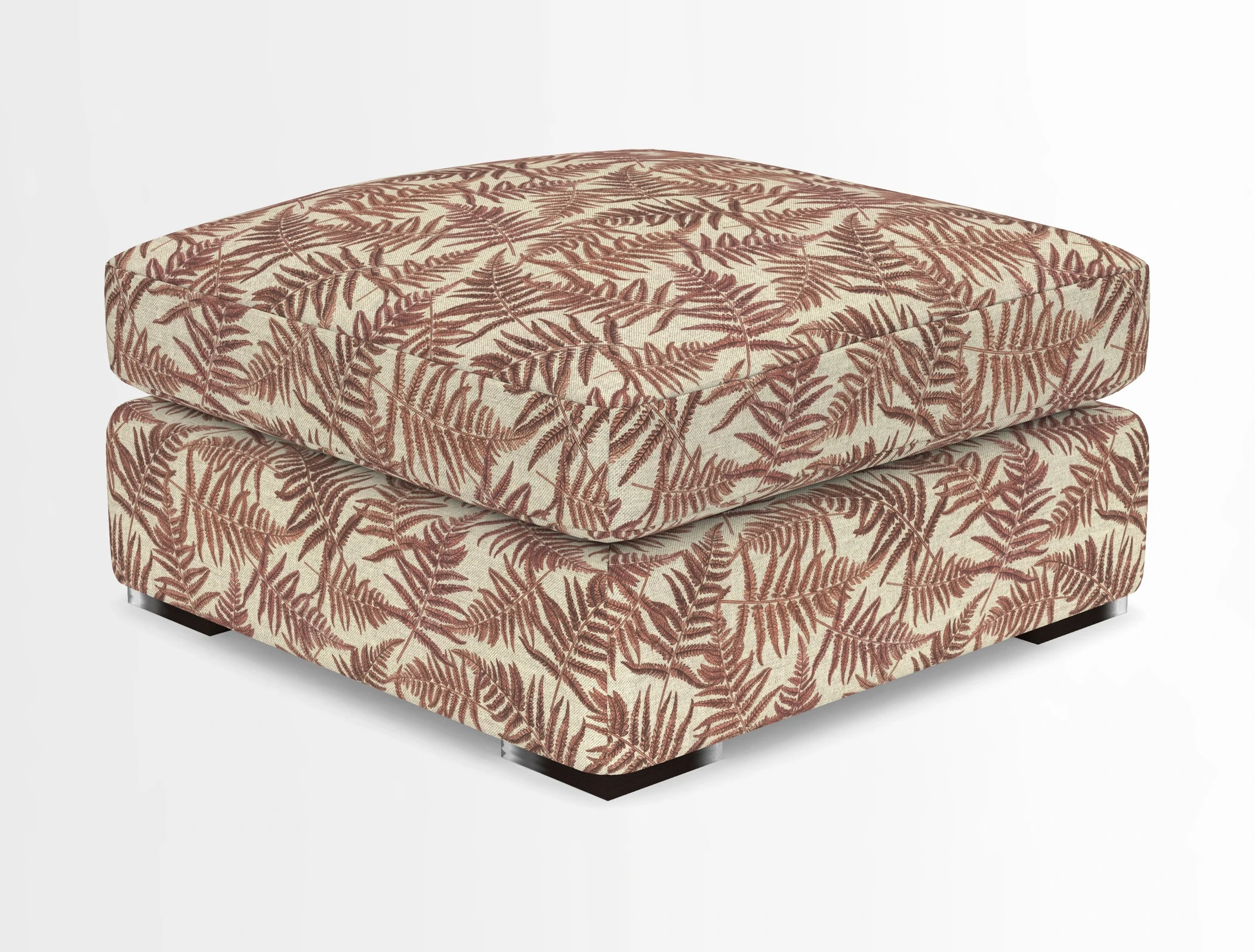 Stockbridge Combi Footstool in Two Tone Plain Biscuit
